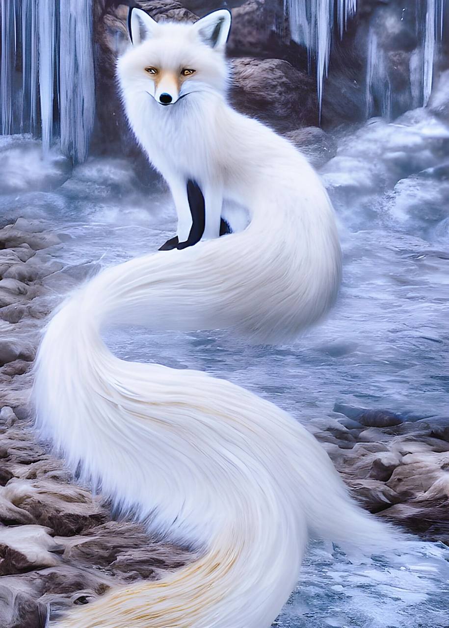 小雨解语丨生物图鉴丨九尾白狐 洁净妲 位面:小雨瑶