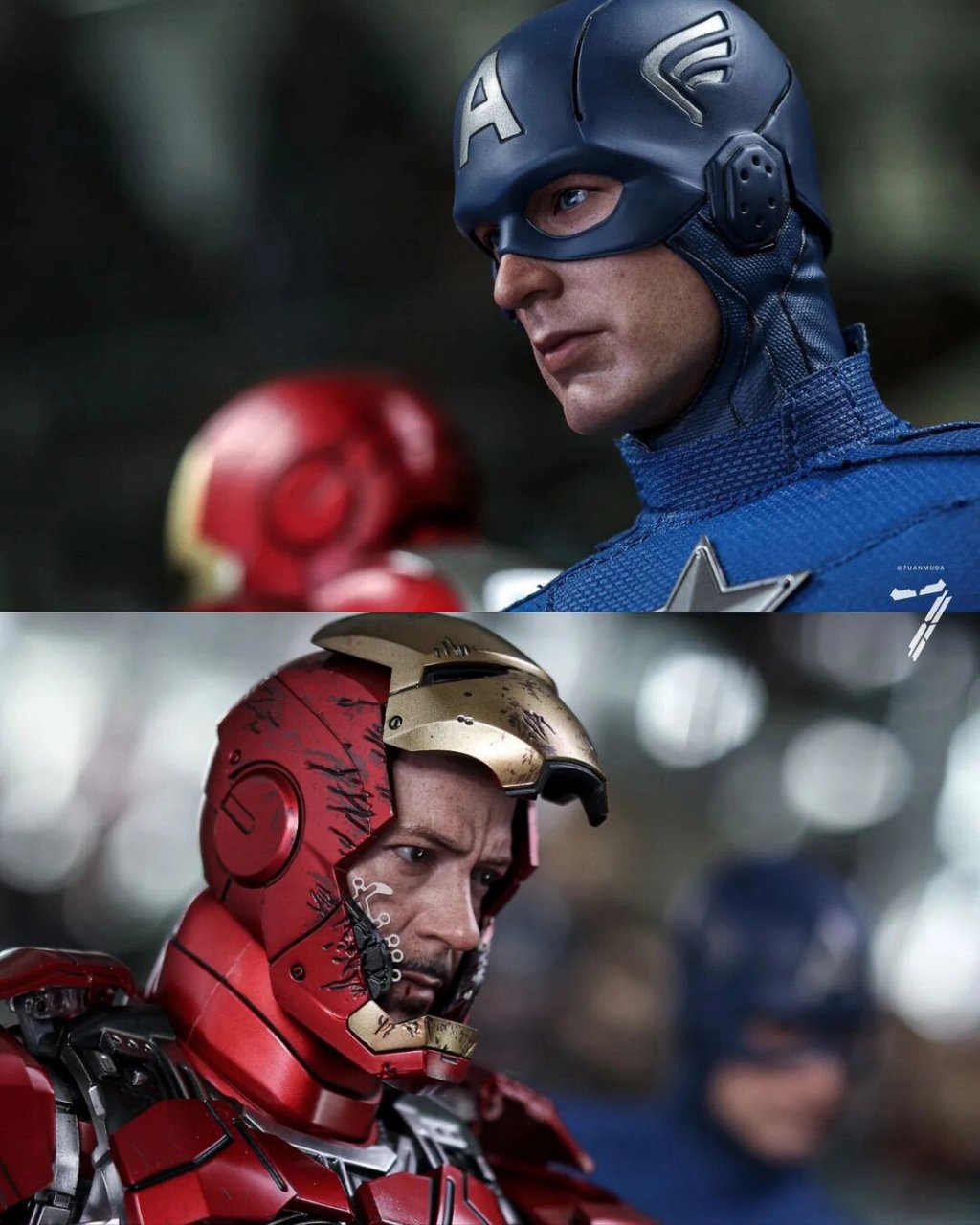 hottoys mk7 & 美国队长2012 原图:ins