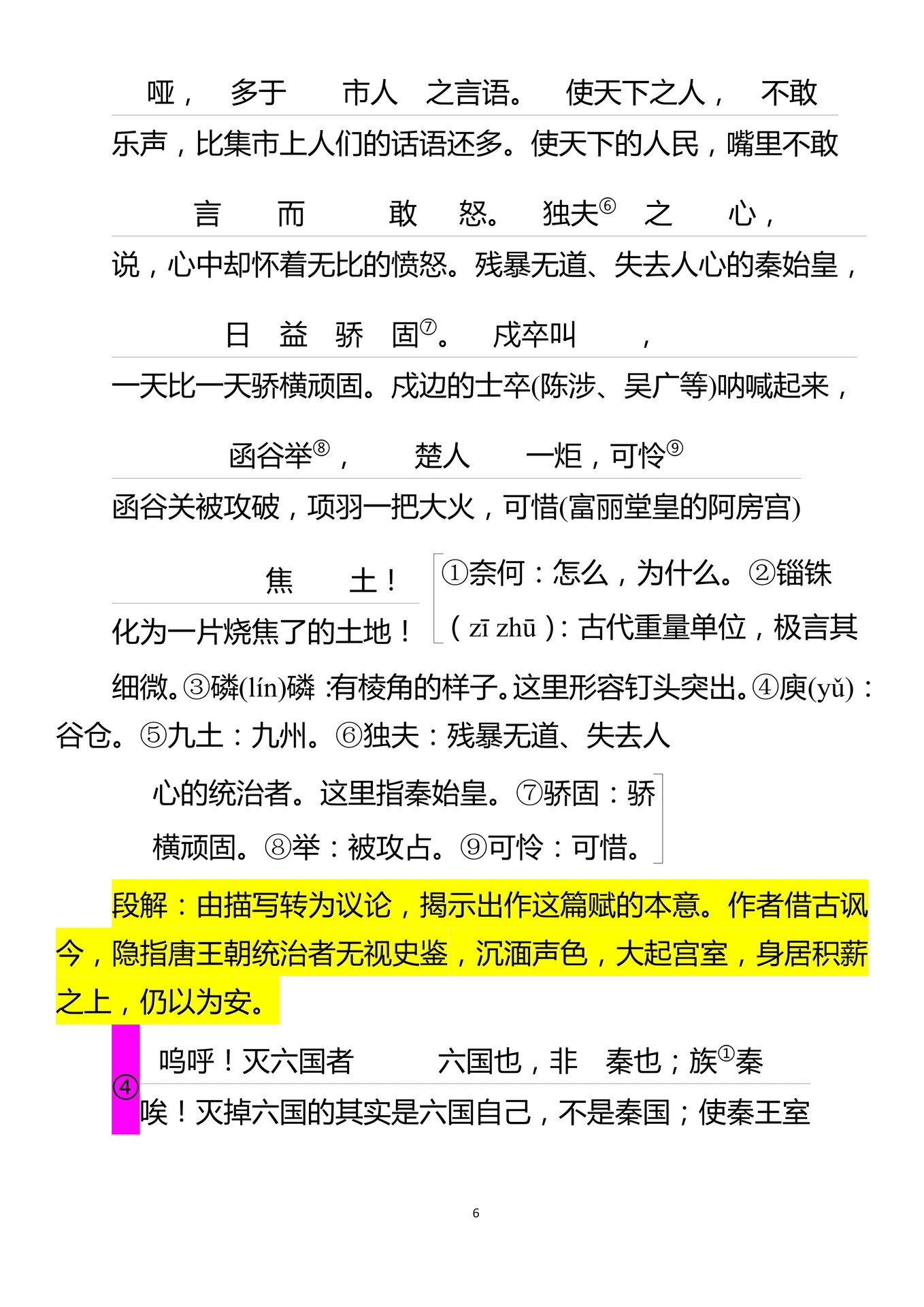杜牧《阿房宫赋》97翻译解析版7815