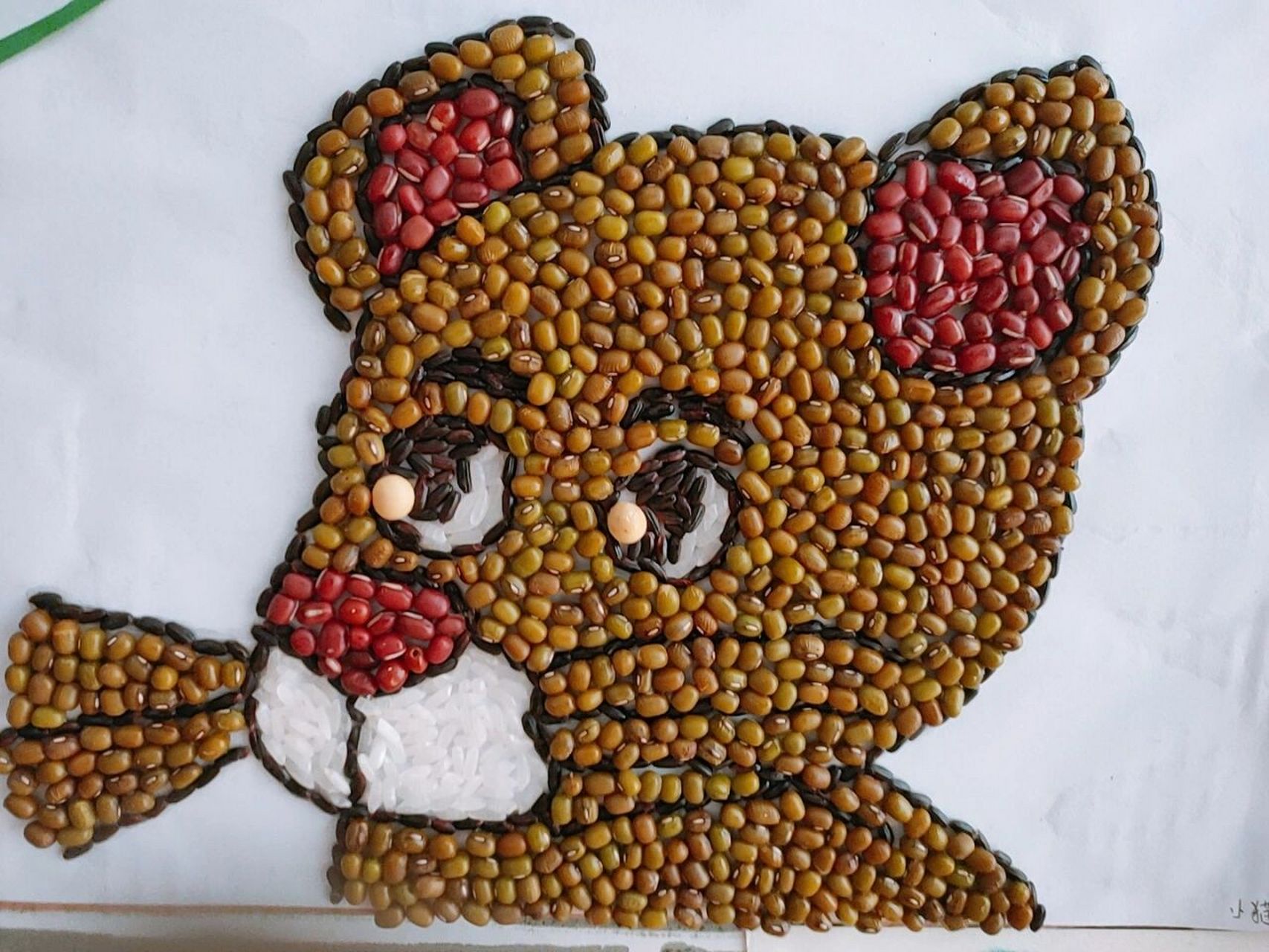 美丽的豆贴画