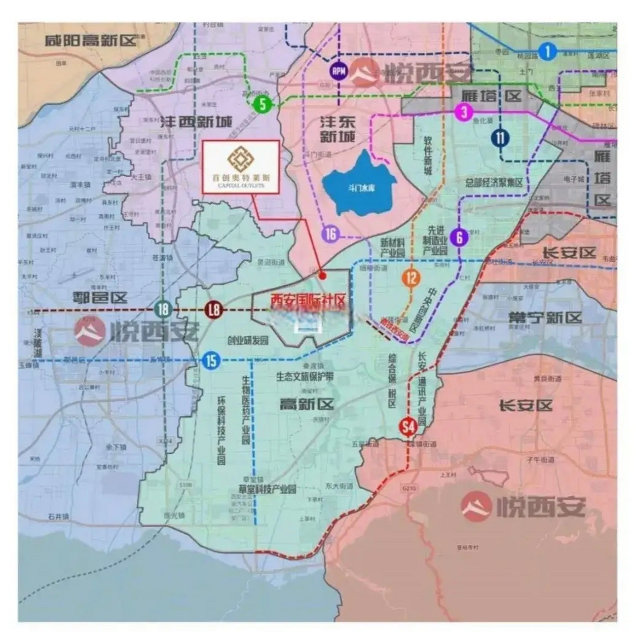 西安的沣东新城相当于 合肥的运河新城小庙 西安的沣西新城相当于