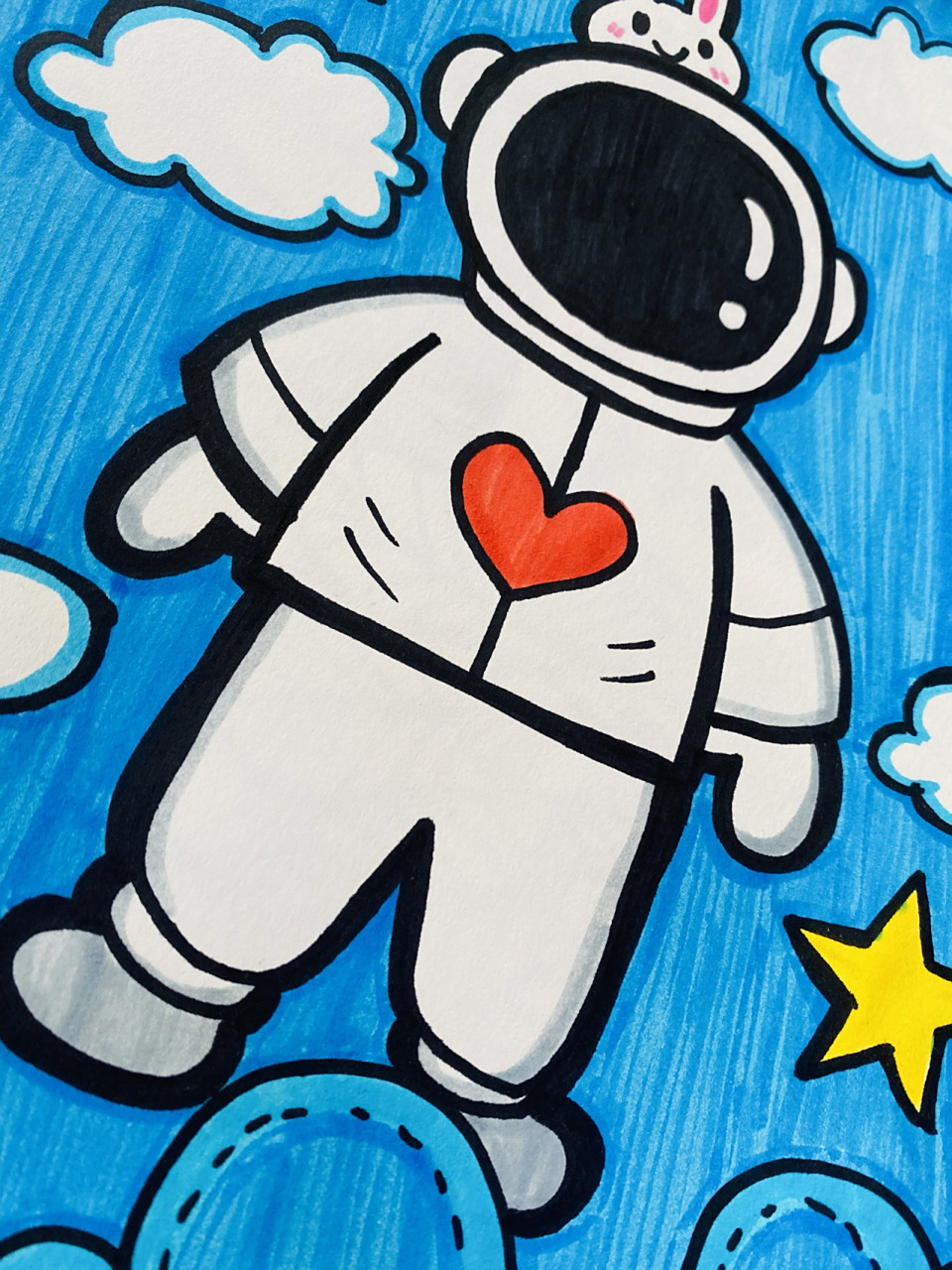 太空人简笔画 太空人简笔画