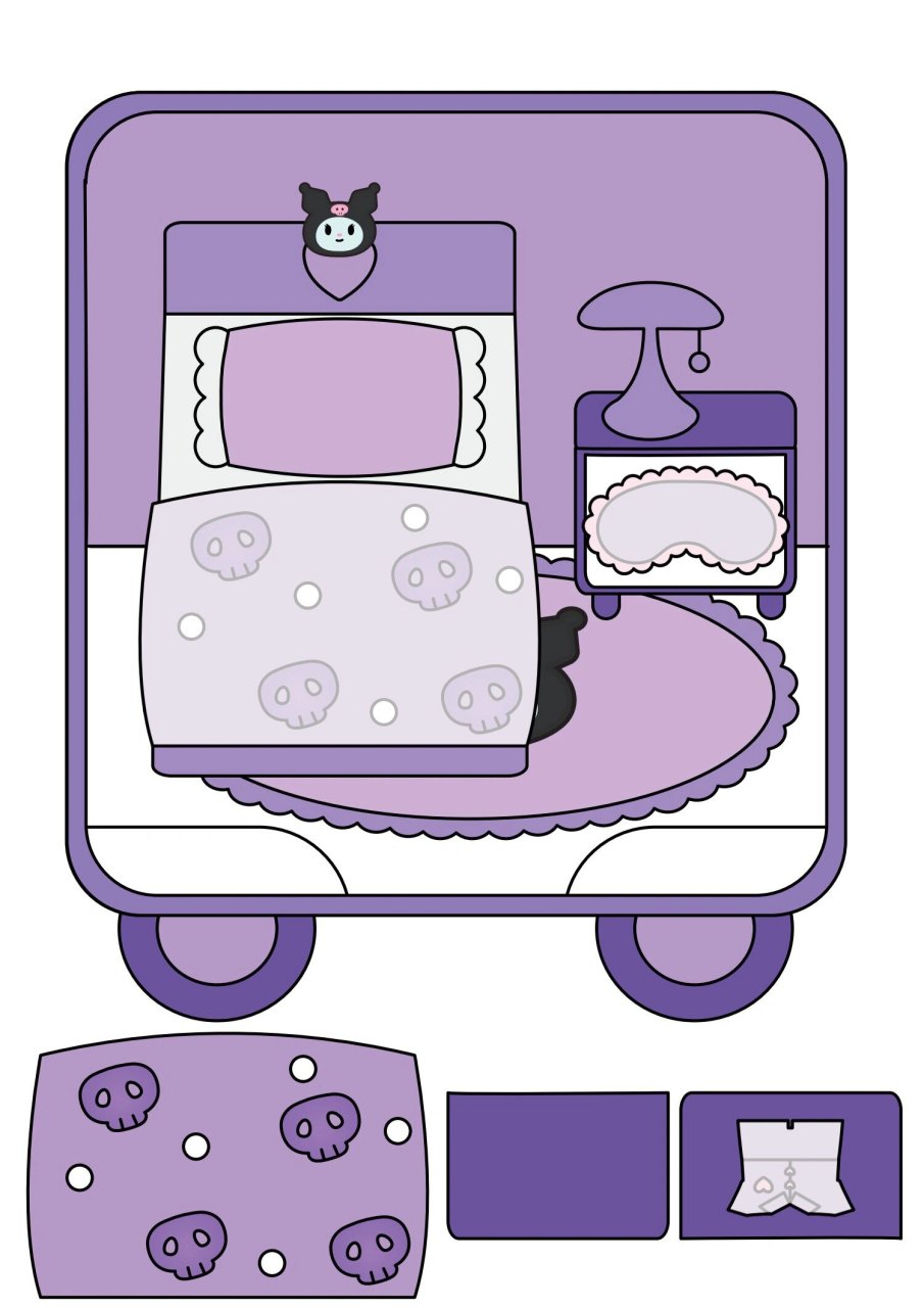 安静书素材分享7815精灵贴纸紫色 7815人气作家jinisticker