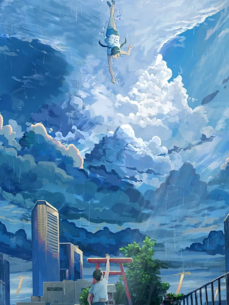 天气之子壁纸分享 天气之子对我来说有特别的意义,这是我和他看的第一