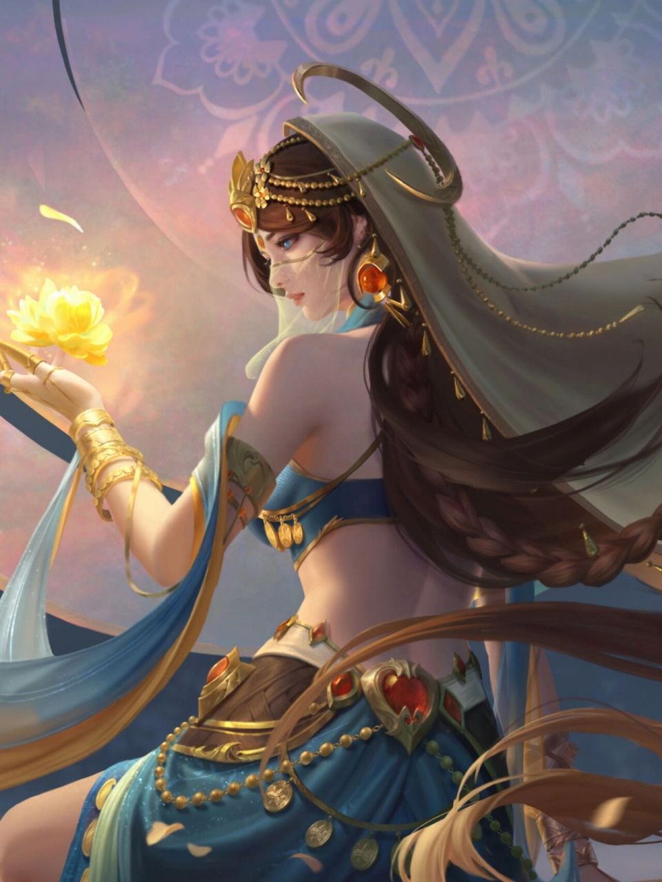 王者荣耀|海月新皮肤|幻泉雾影 又是海报好看系列,又给我出难题了是6r