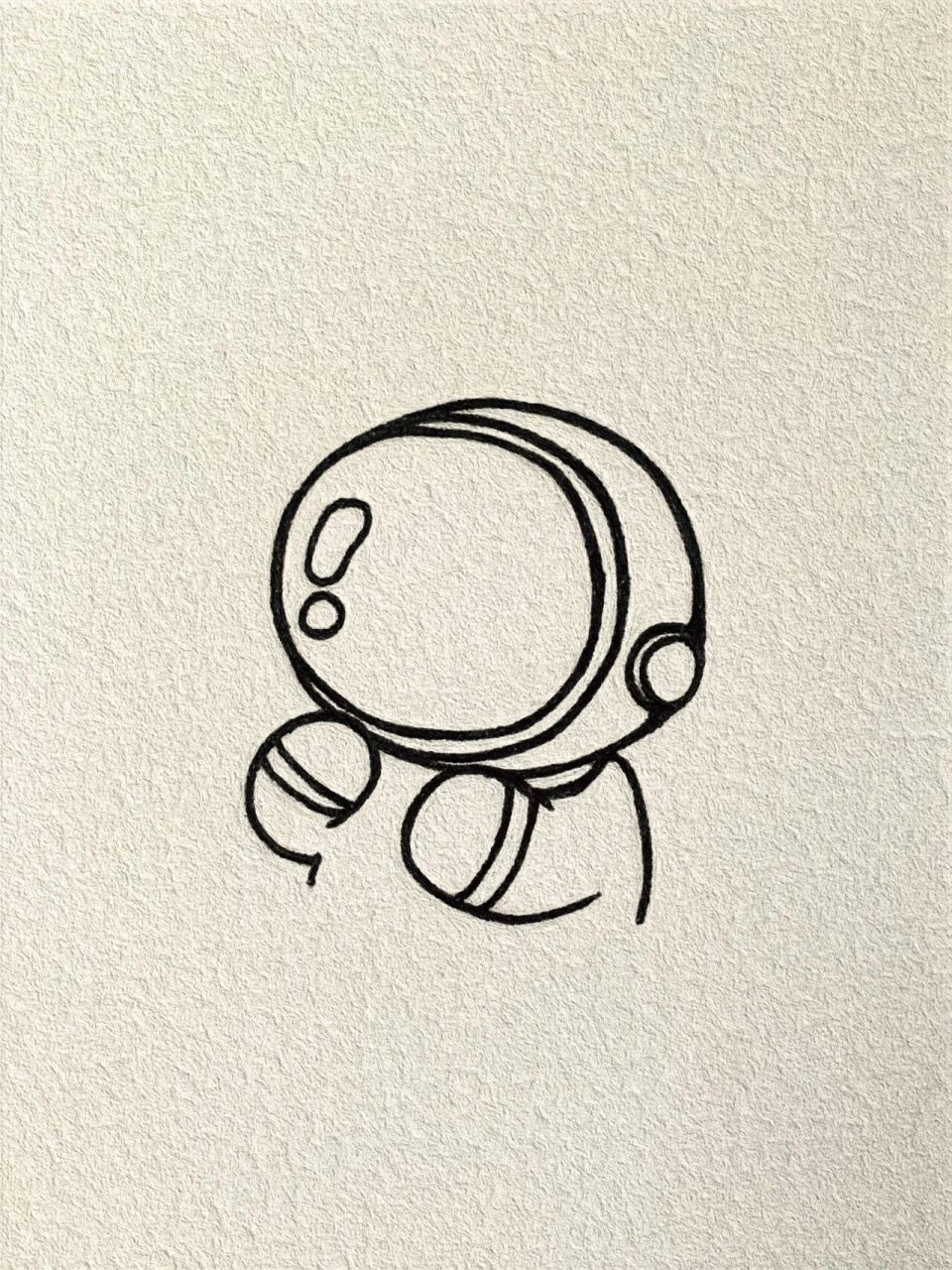 太空人的简单画法图片