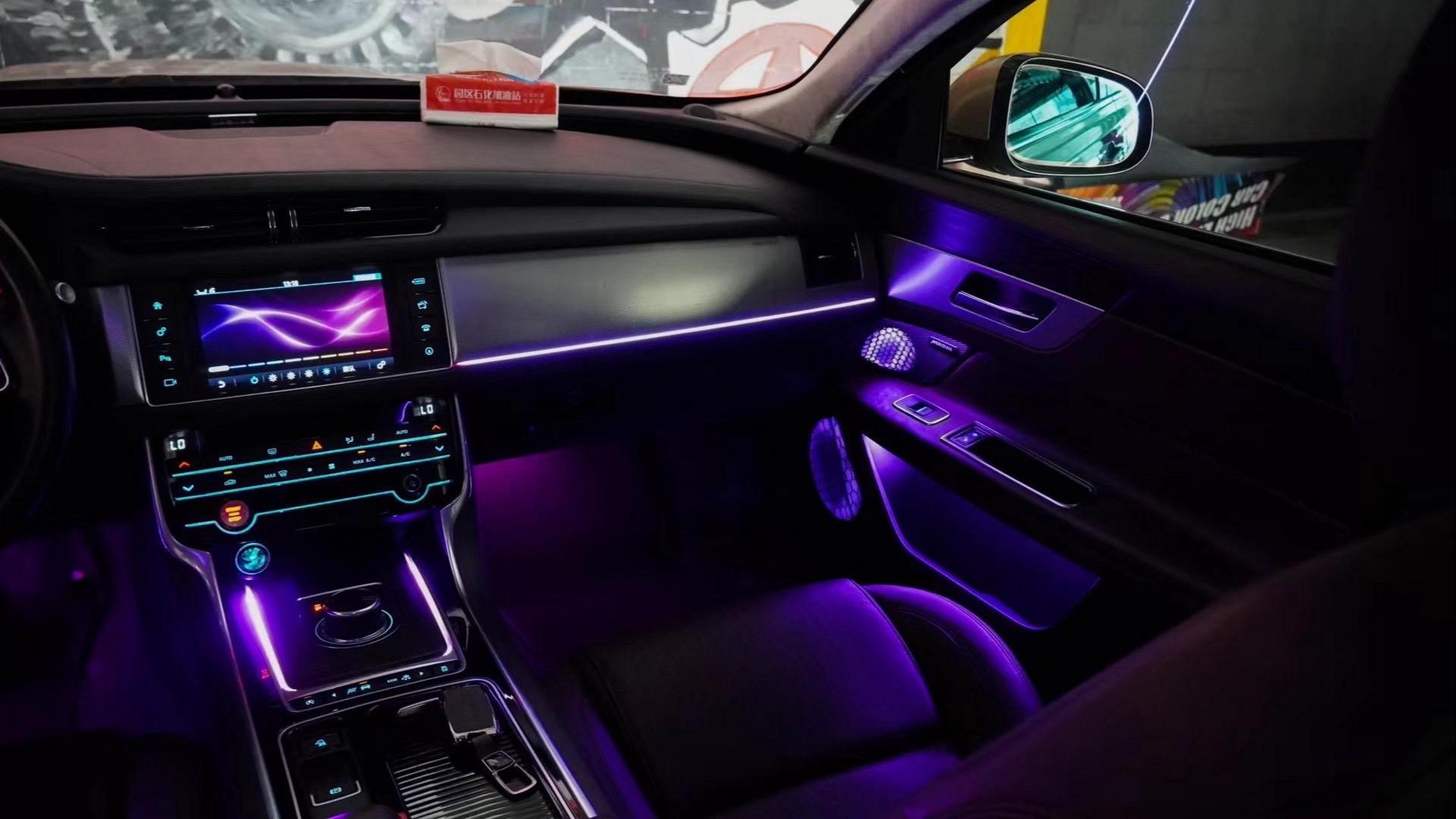 捷豹xfl升级专用十色氛围灯