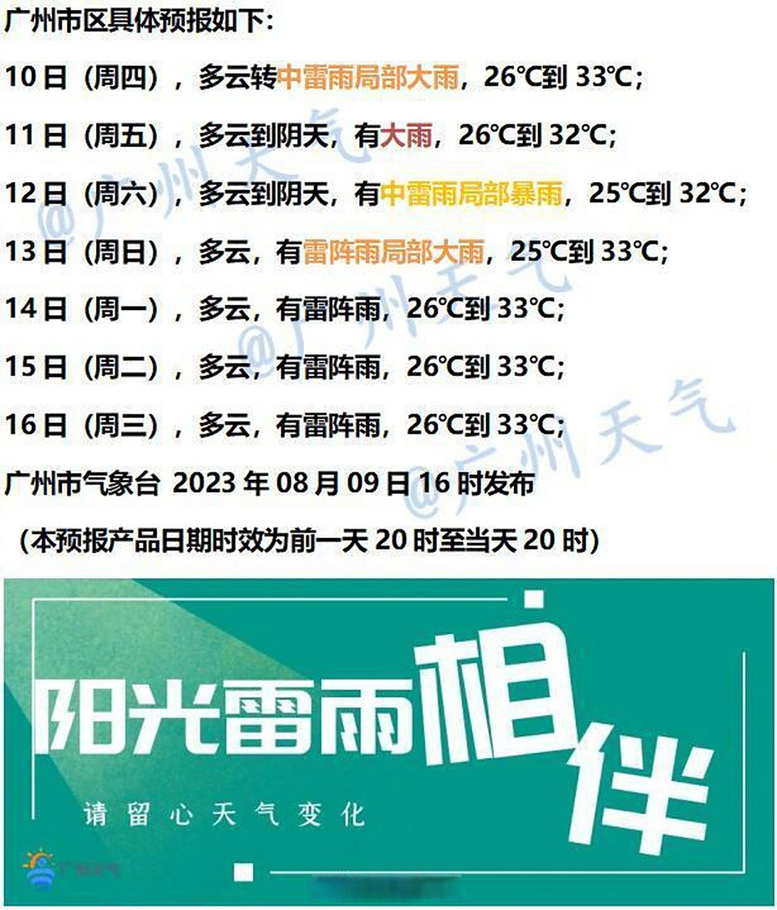 燥热的天气
