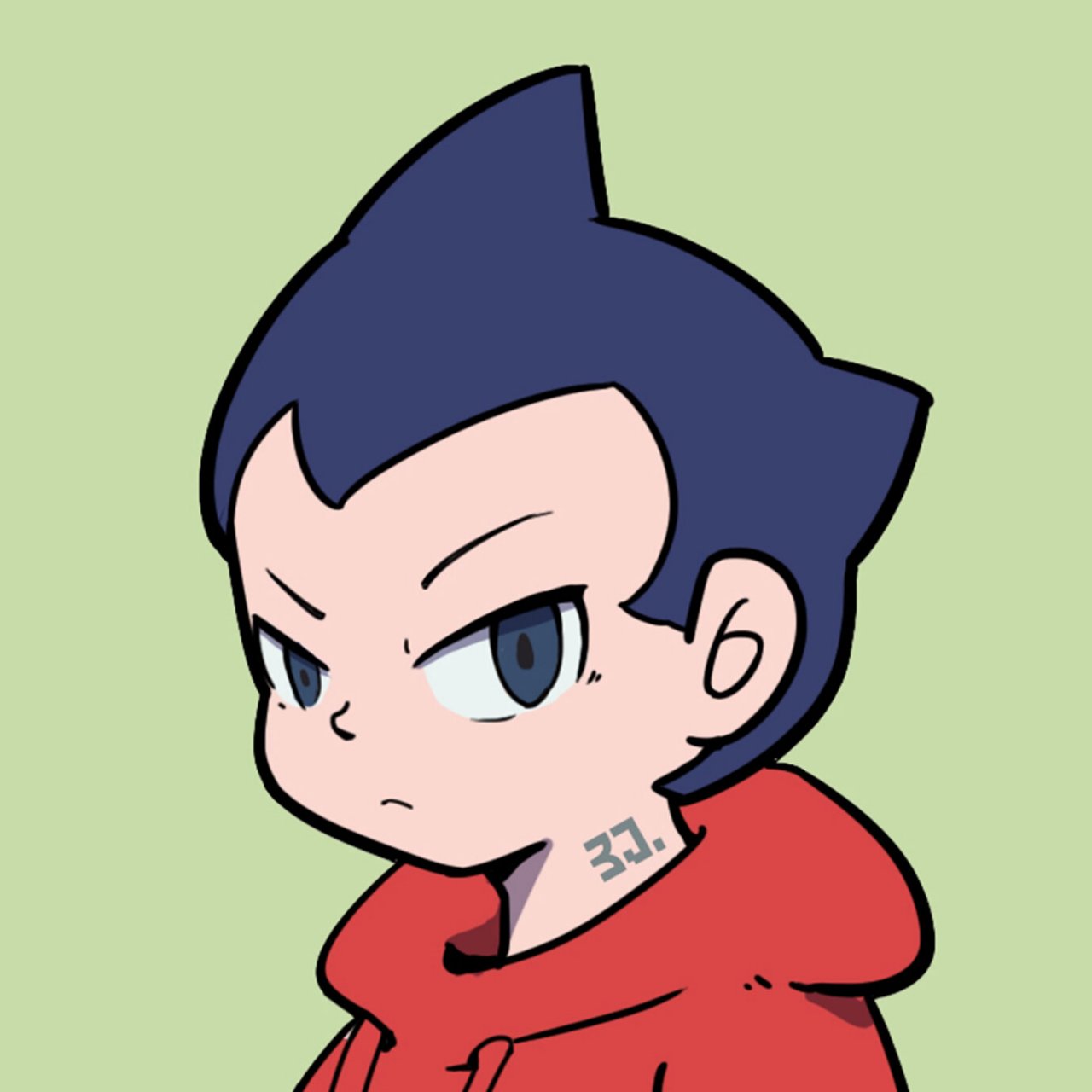 阿童木头像02 一组摸鱼的配色练习02