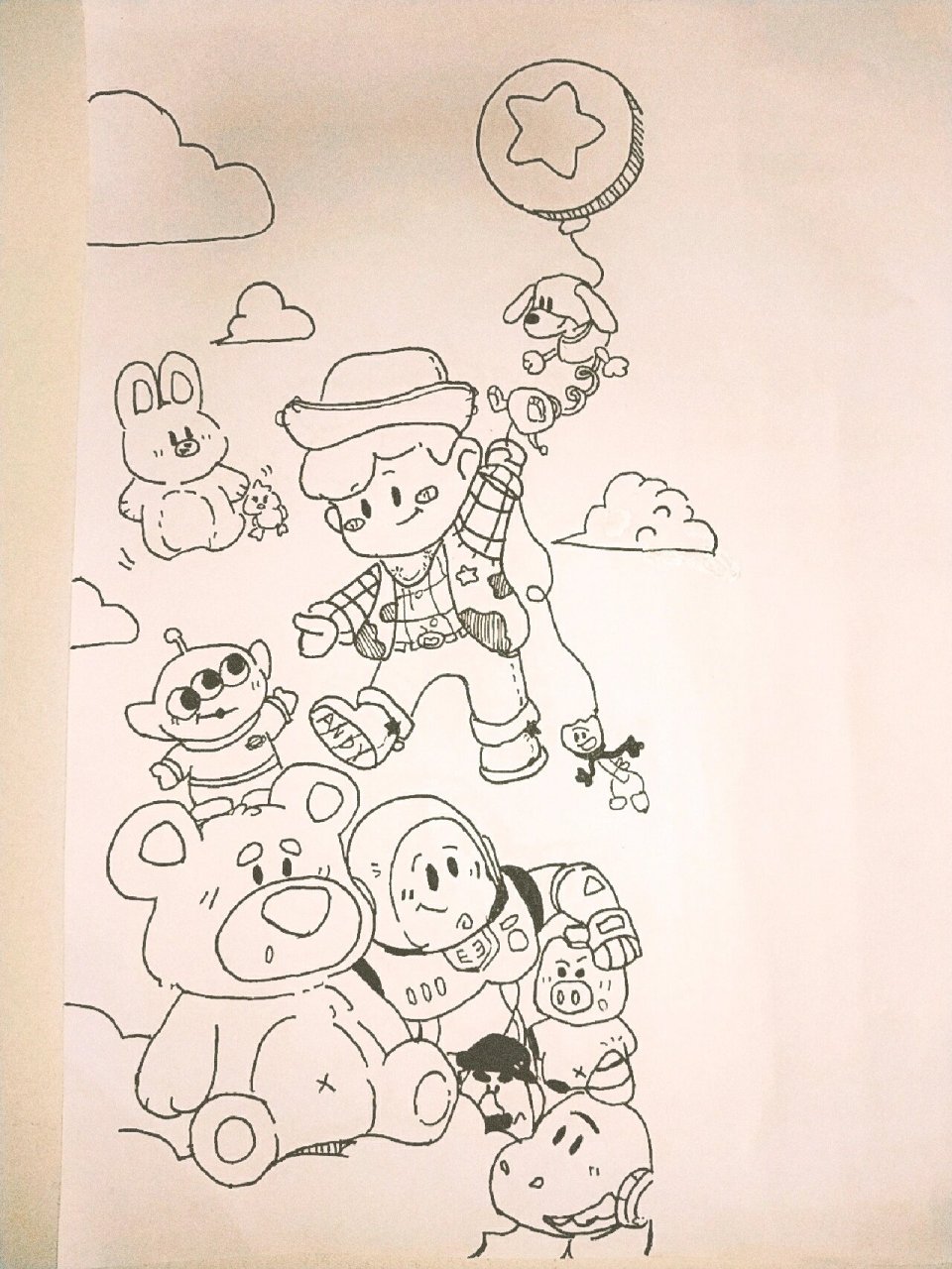 英语手抄报 玩具总动员素材 借鉴 目前是半成品后续会发成品