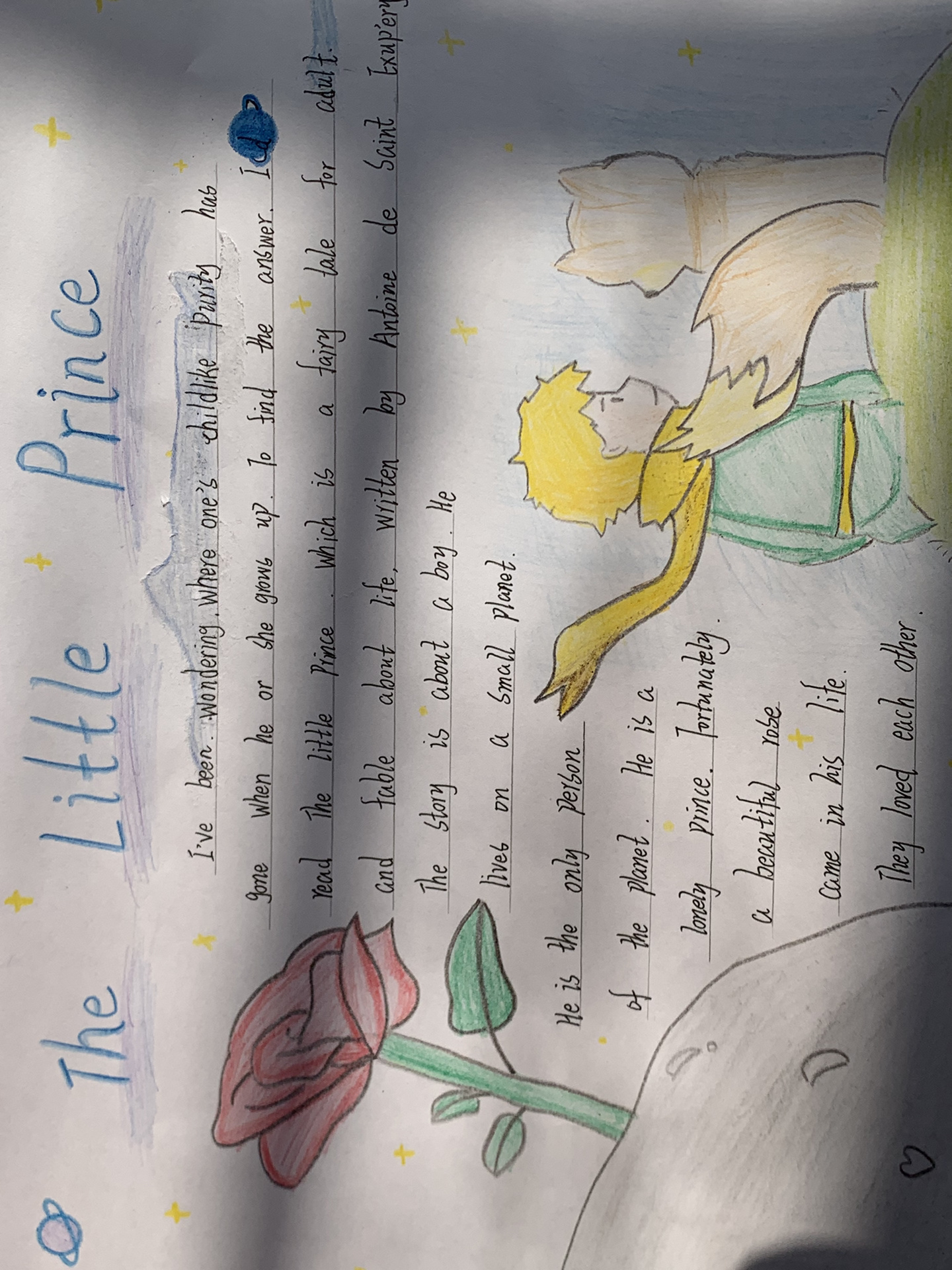 英语课外阅读手抄报