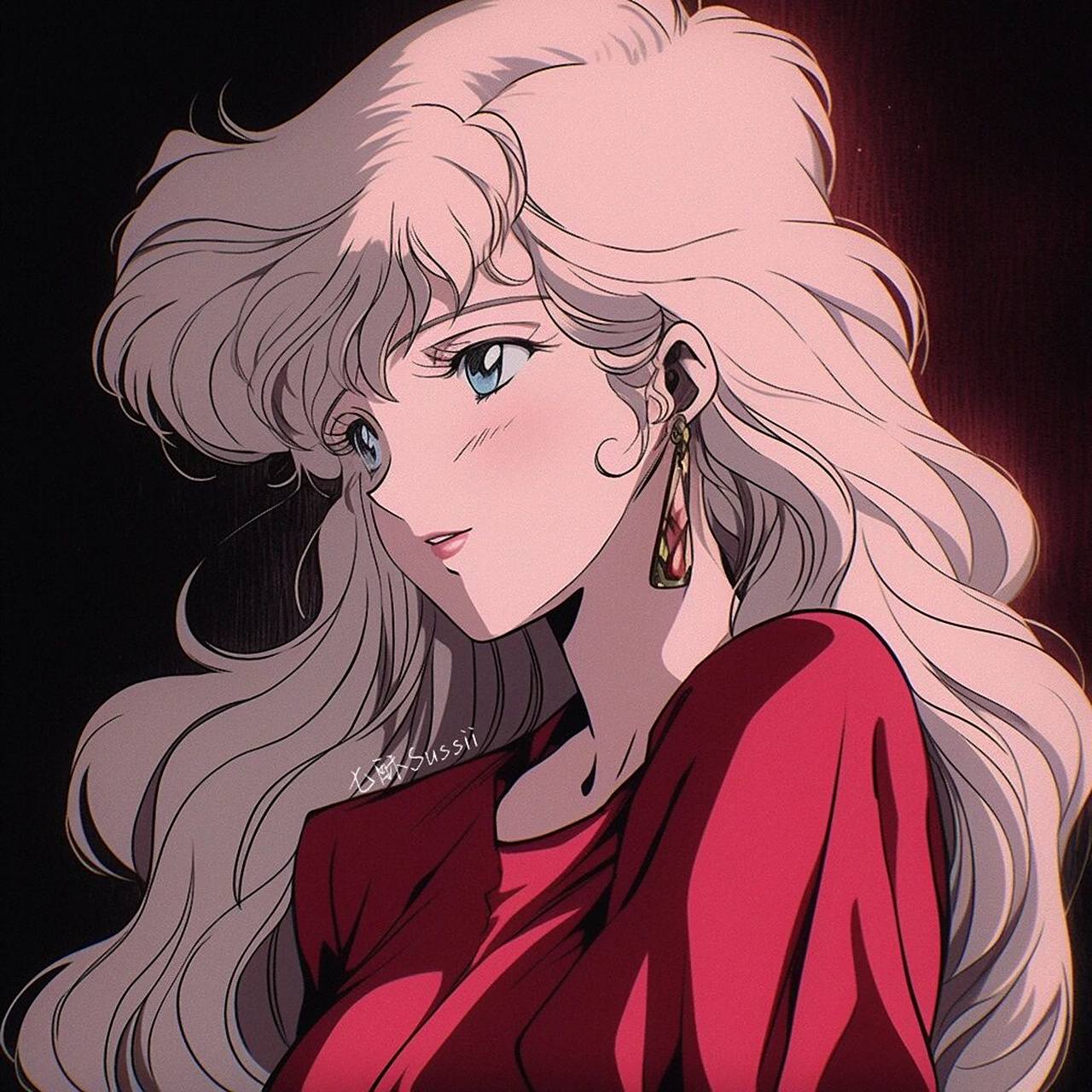 旧漫头像 | 金发御姐           world 绘图