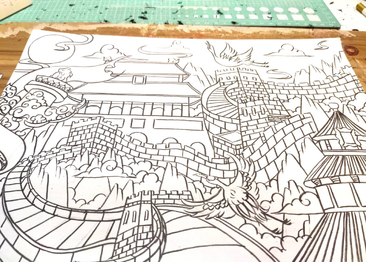 美丽中国主题画—《壮丽山河》