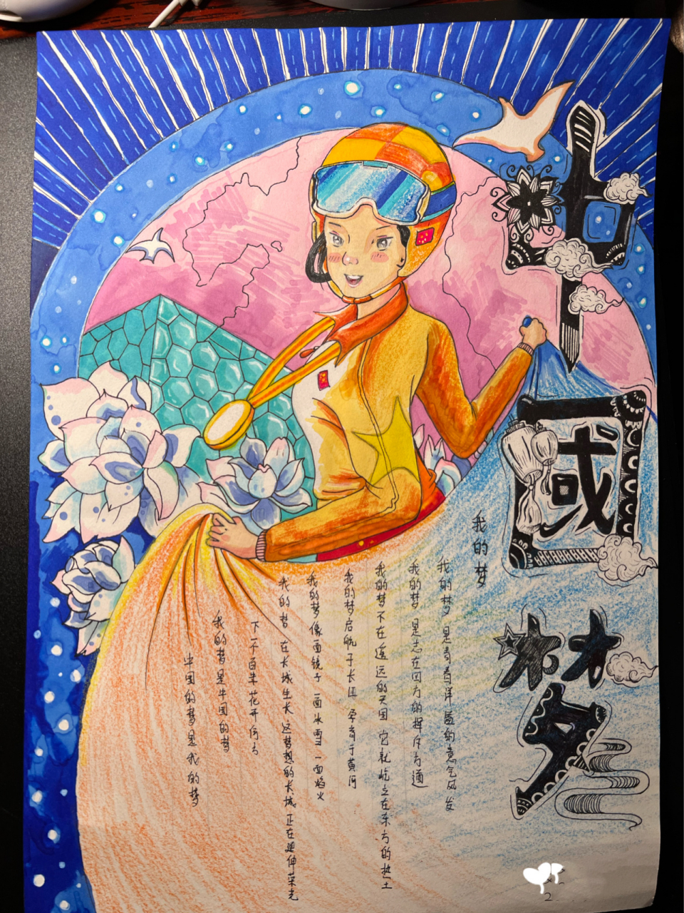 用的8k素描纸,马克笔涂se有点艰难.