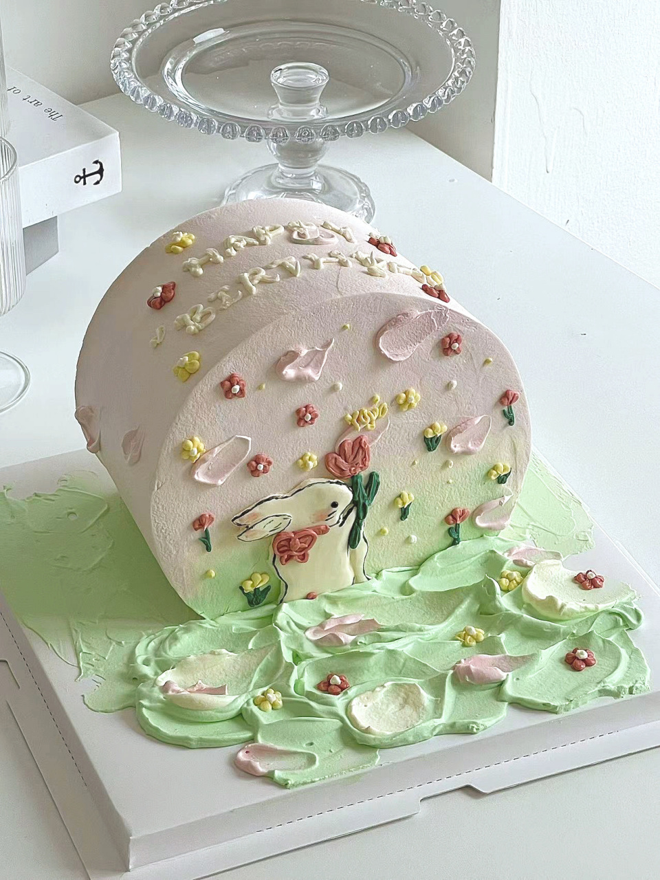 超q的本命年小兔子生日蛋糕