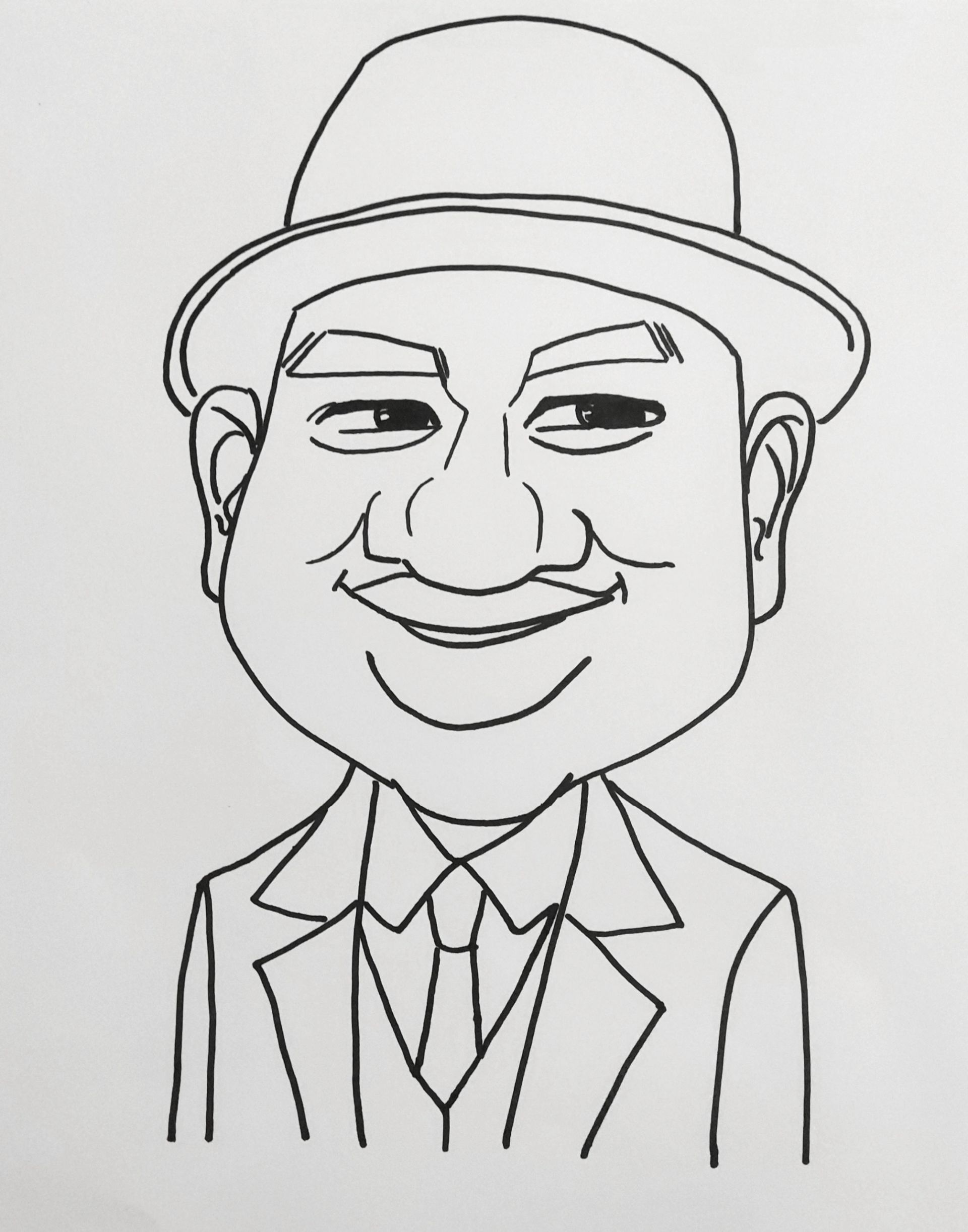 岭南版六年级美术下册《名人漫画》