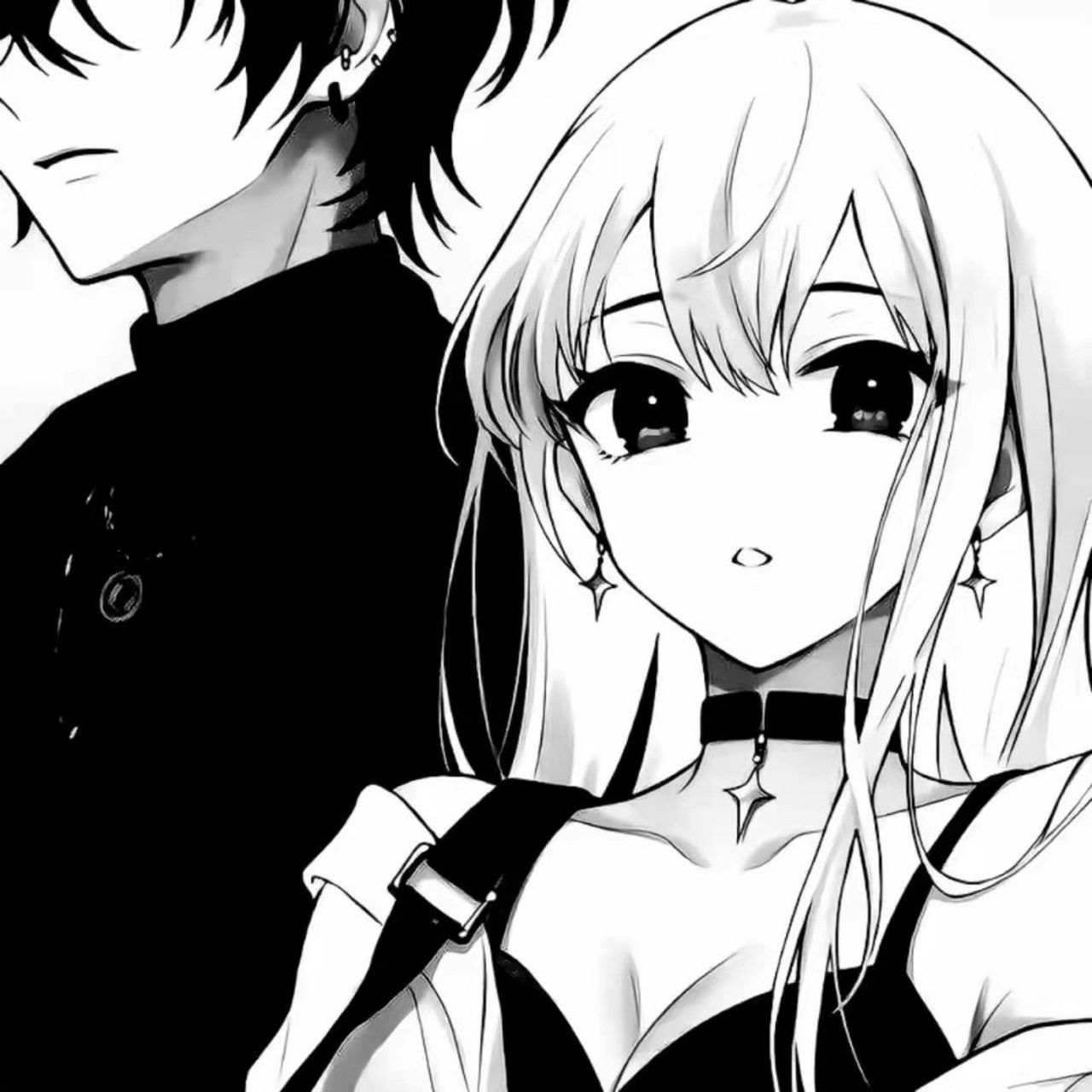 高颜值黑白动漫情头 情人节来了,快和小号安排上!