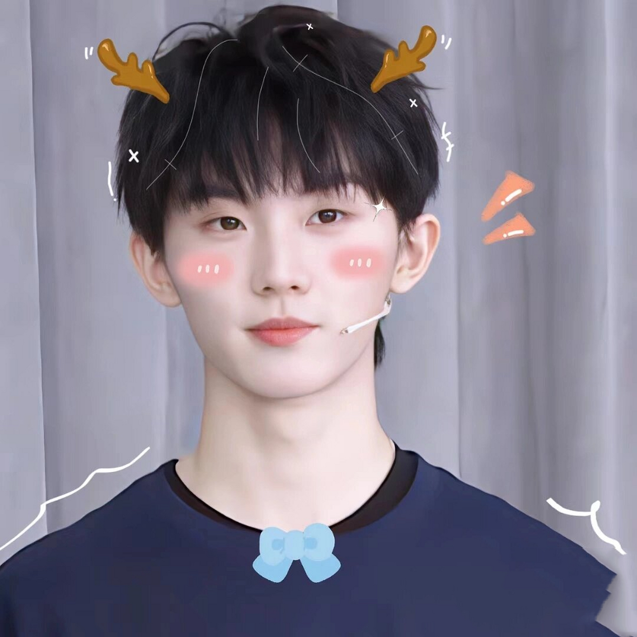 马嘉祺可爱头像 下次发谁的?贺峻霖的发在评论区