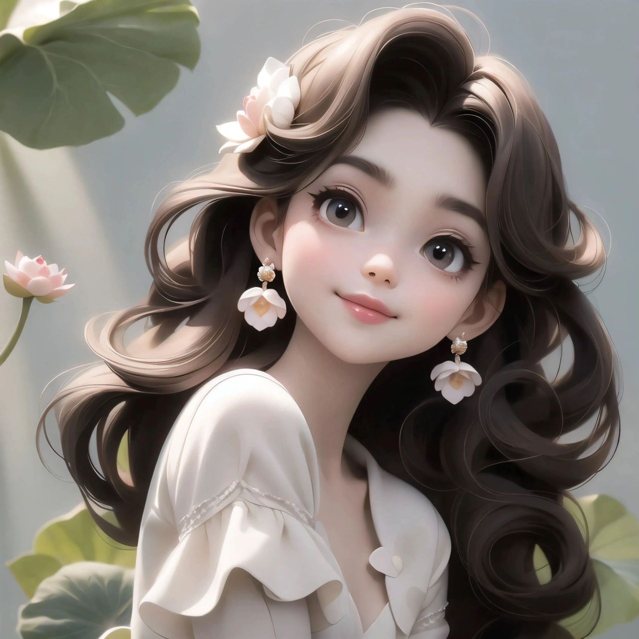 好运莲莲03女生头像,唯美头像93