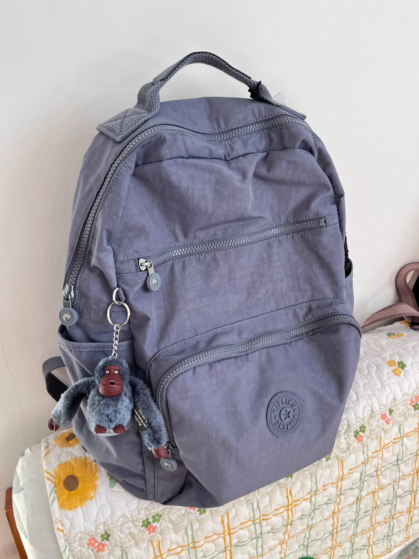 kipling 佩里蓝双肩包