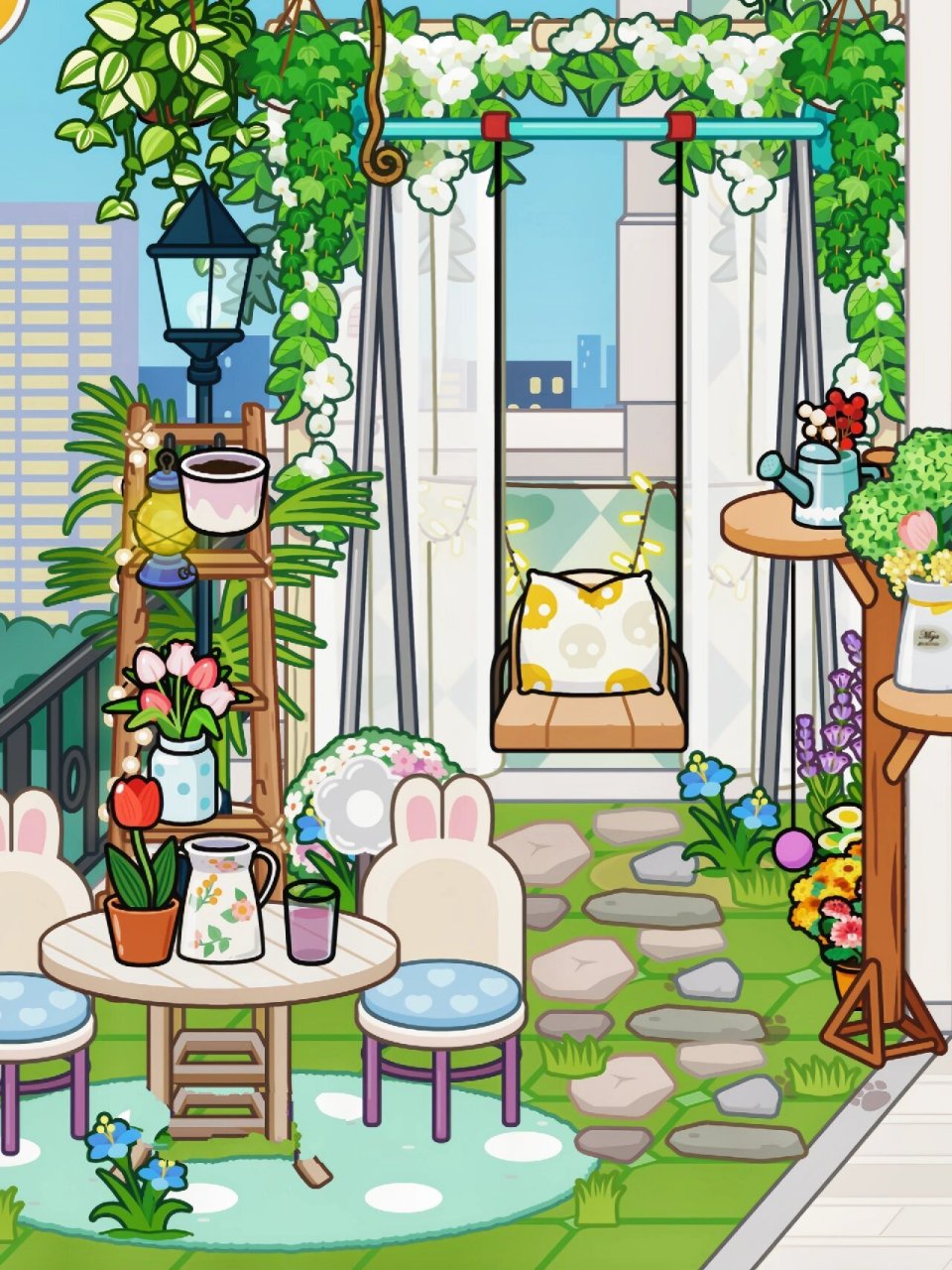 米加小镇|更新 三层大别墅 二楼布置