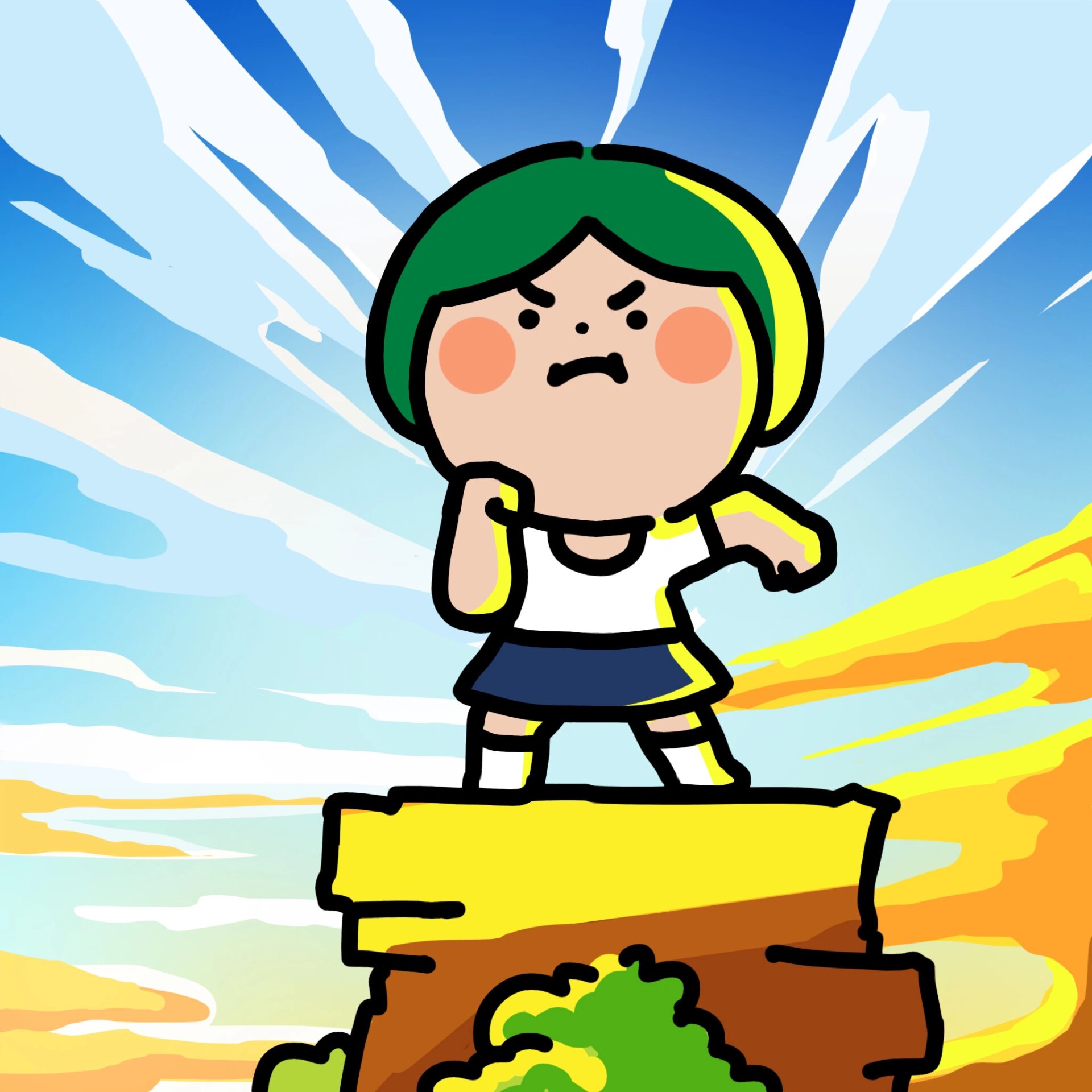 卡通头像|励志头像|一定要狠努力