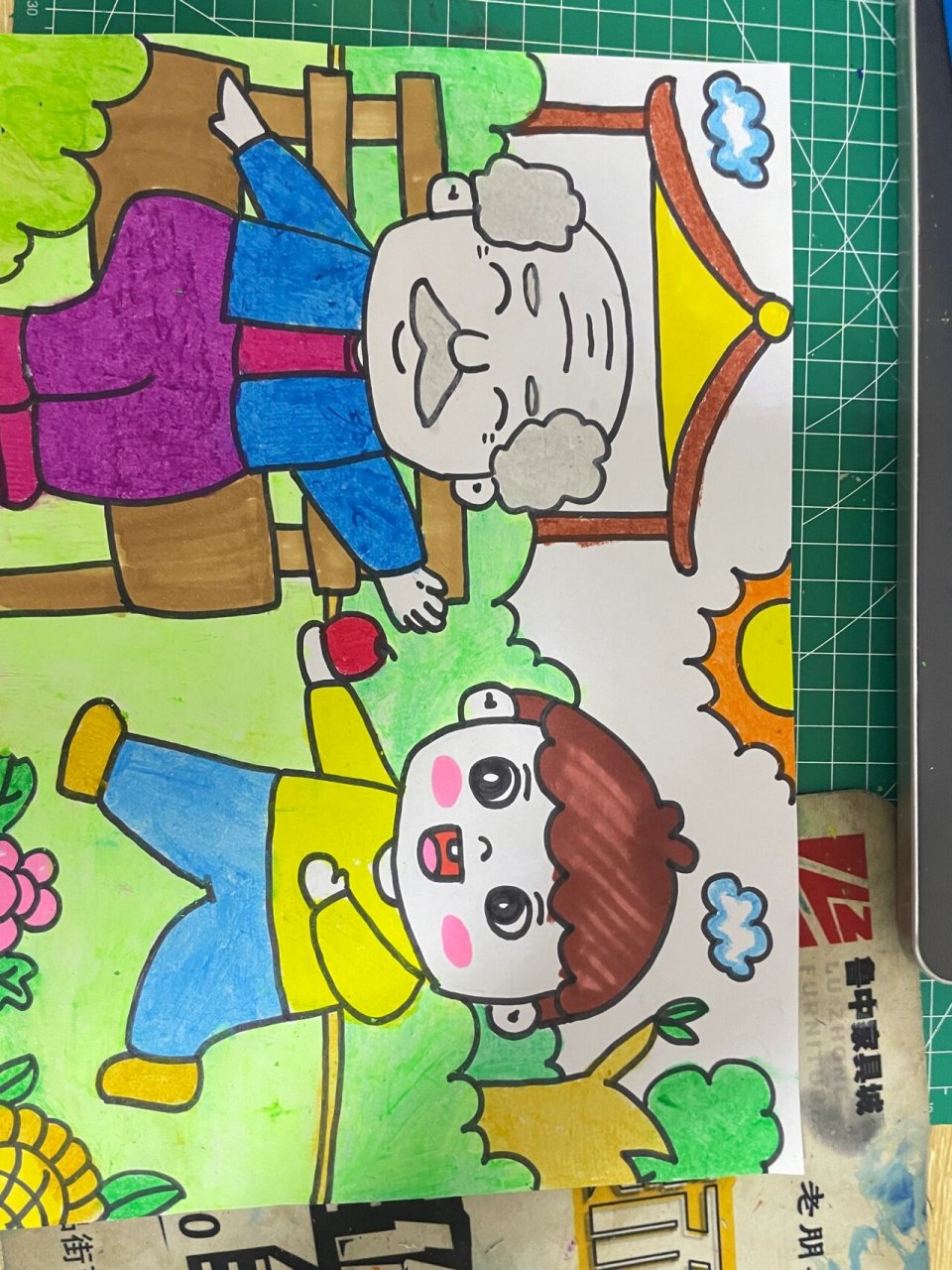 教师招聘面试# #幼师考编# #幼师简笔画# #简笔画教程# 尊敬长辈