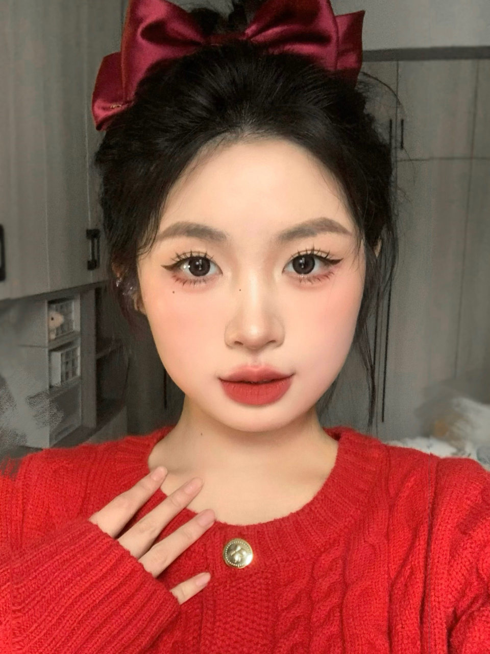 方圆脸|91贵气讨喜的新年妆容～ 感谢兰蔻的赞助啦!