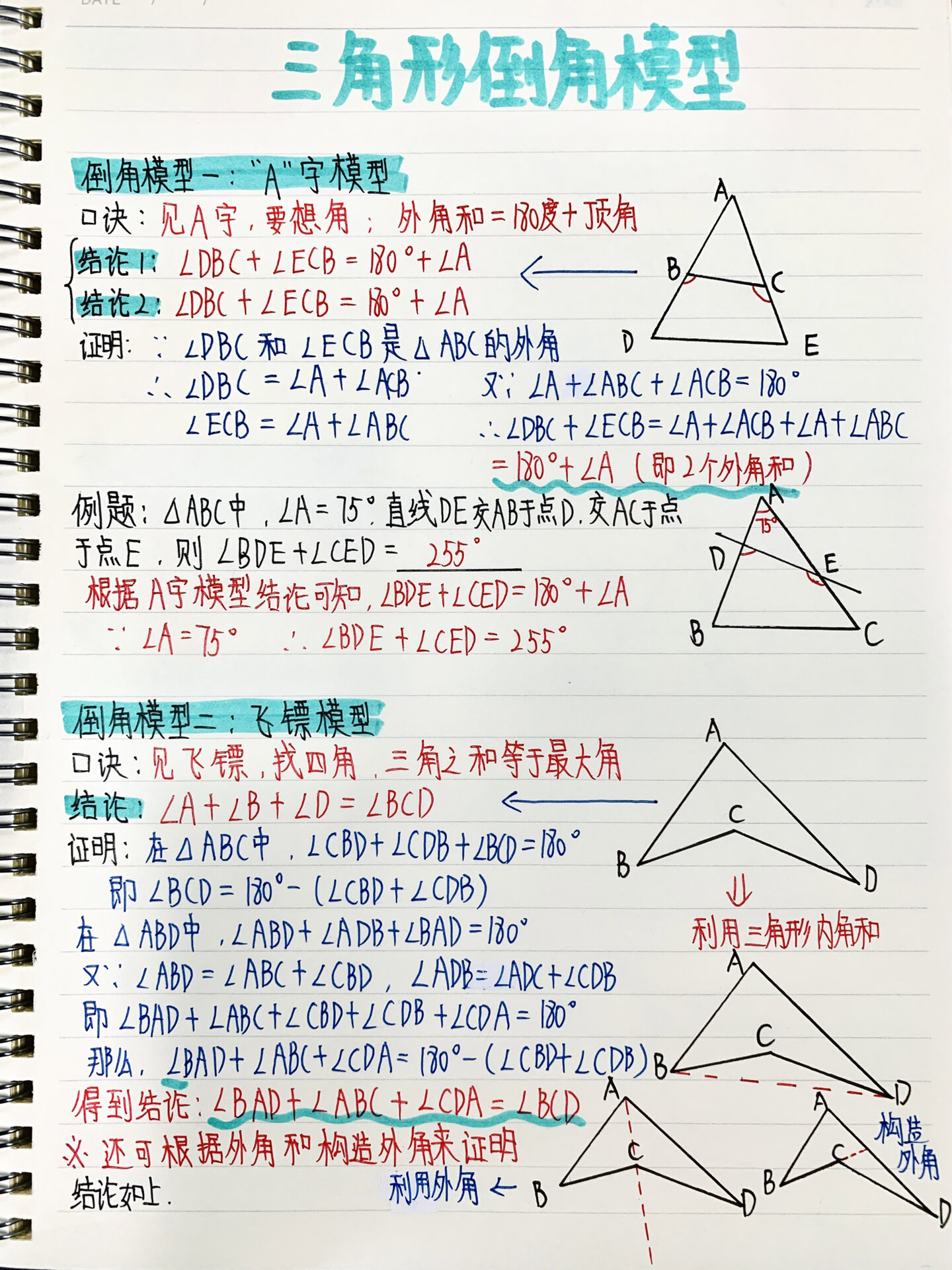 三角形中五大倒角模型图片