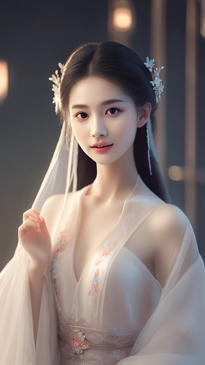 初秋仙女范古风薄纱睡衣分享