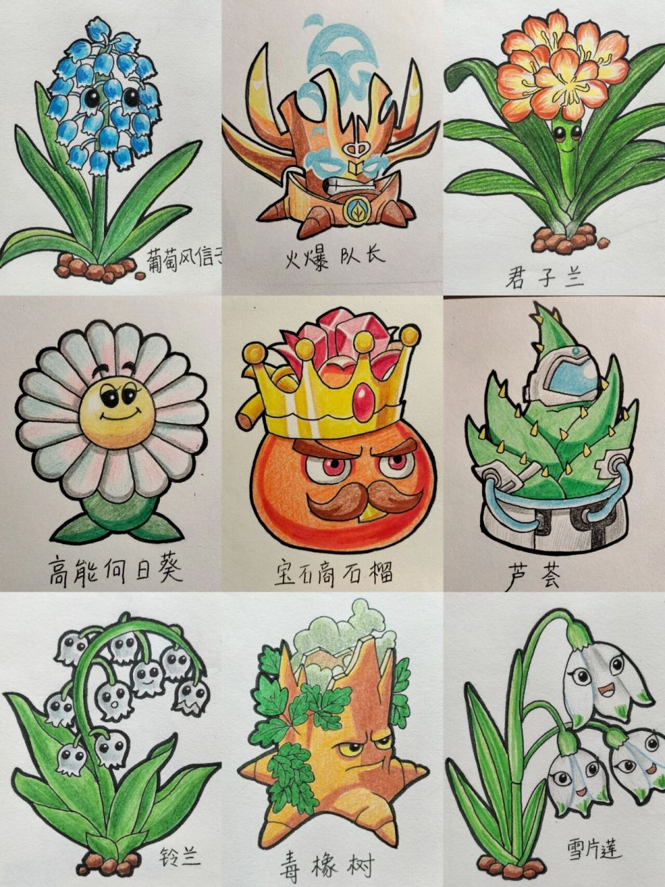 植物大战僵尸绘画