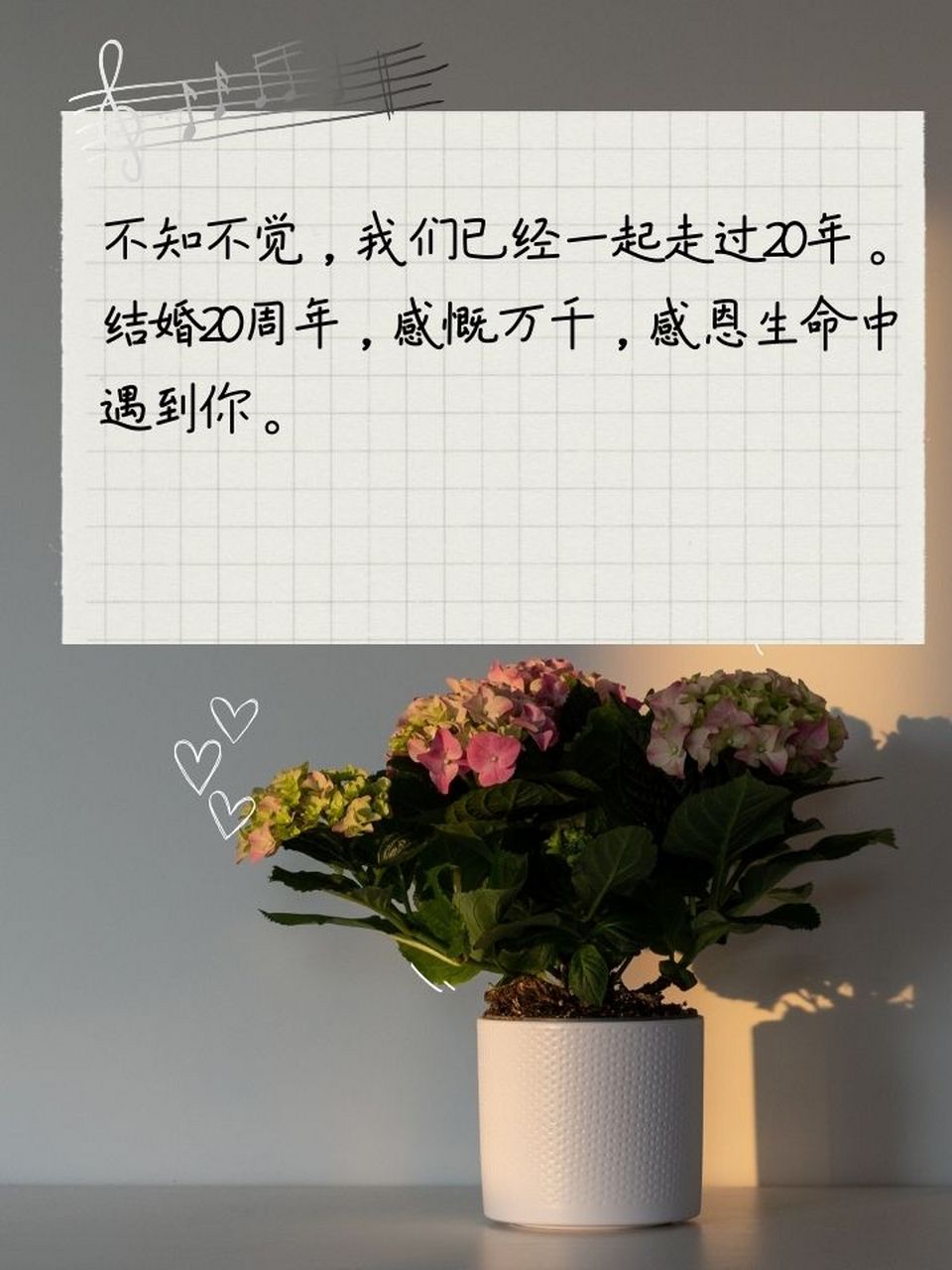 结婚20周年,感慨万千,感恩生命中遇到你.