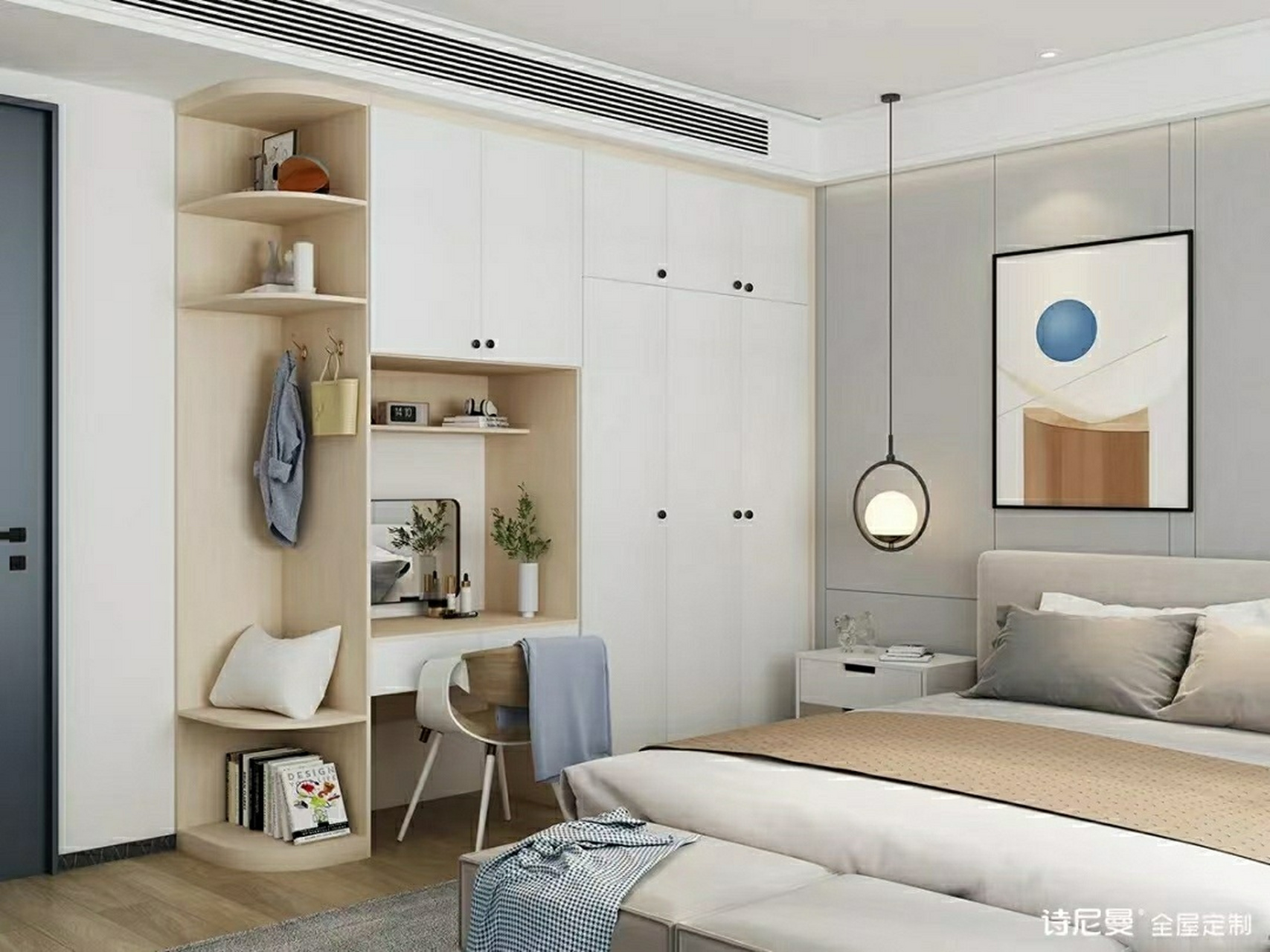 诗尼曼全屋定制 都说拥有一个大衣帽间是所有女士的梦想,但只要衣柜