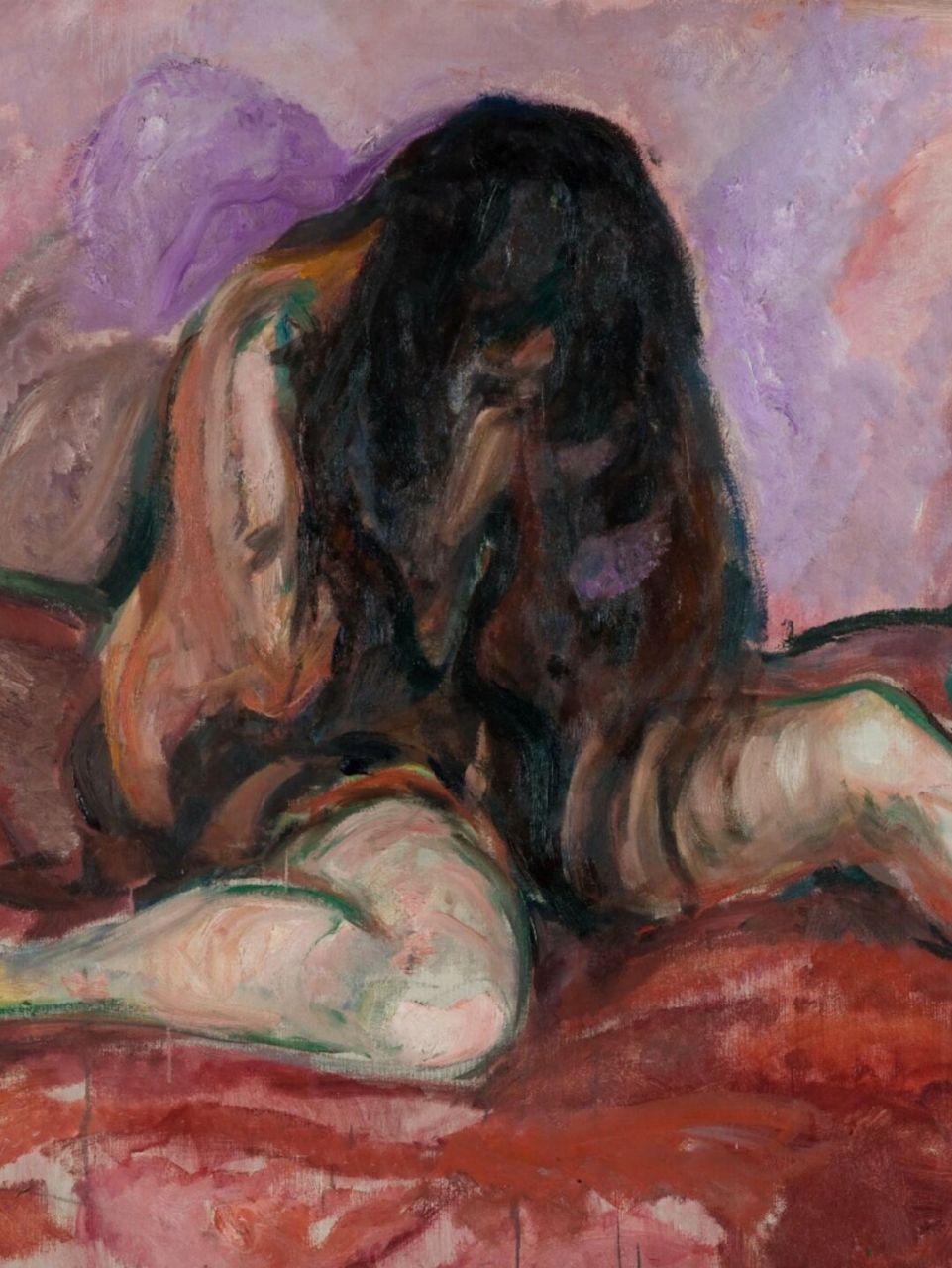 今天你看画了吗|色彩之下的灵魂 96 《哭泣的裸女》(weeping nude)