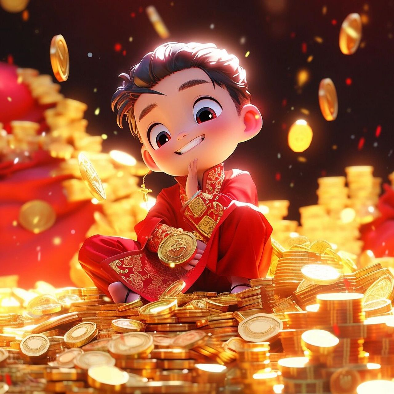 集美们!快给你们的男朋友也换上发财头像吧!