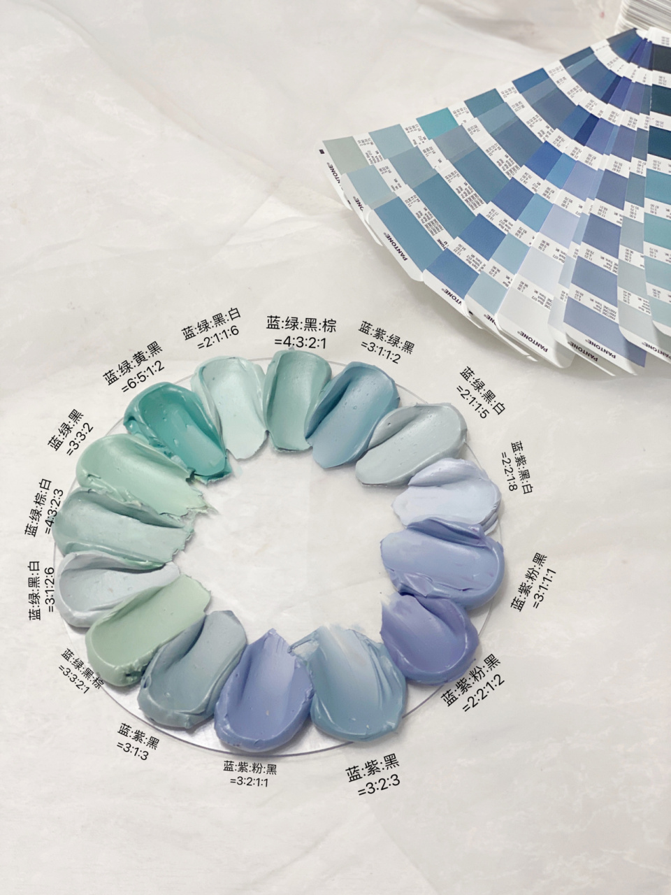 奶油调色 莫兰迪蓝绿色教程～ 学生调的超美 之前出的蓝色调色教程