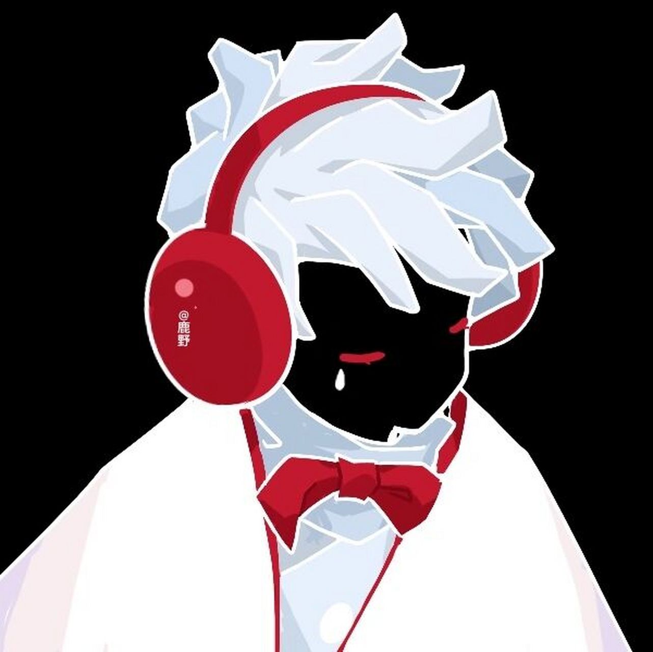 [光遇头像]005 光遇脏辫总裁头像 黑红配色 光遇画画日常