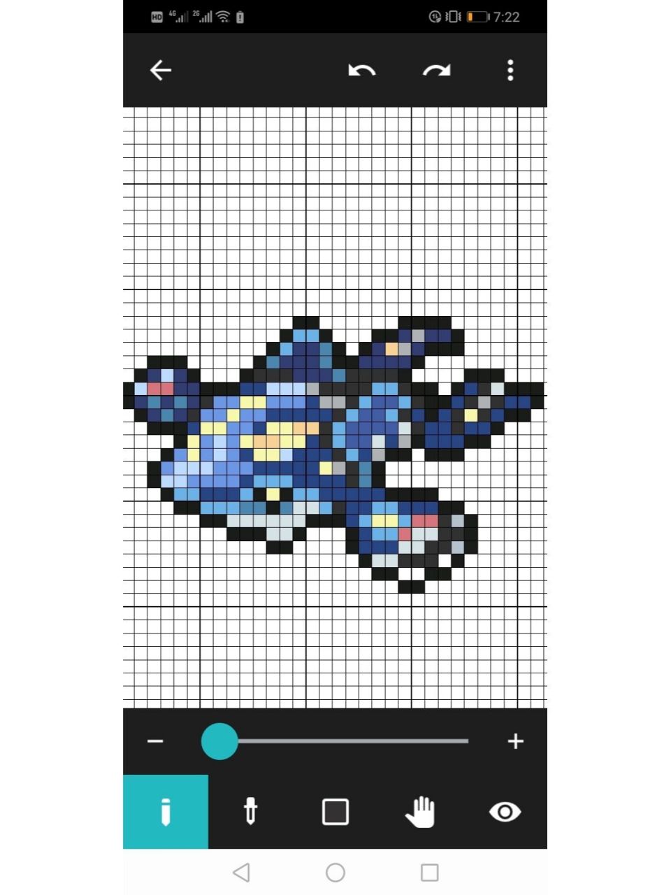 精灵宝可梦像素画 这次是原始固拉多和盖欧卡,图片来源    固拉多好像