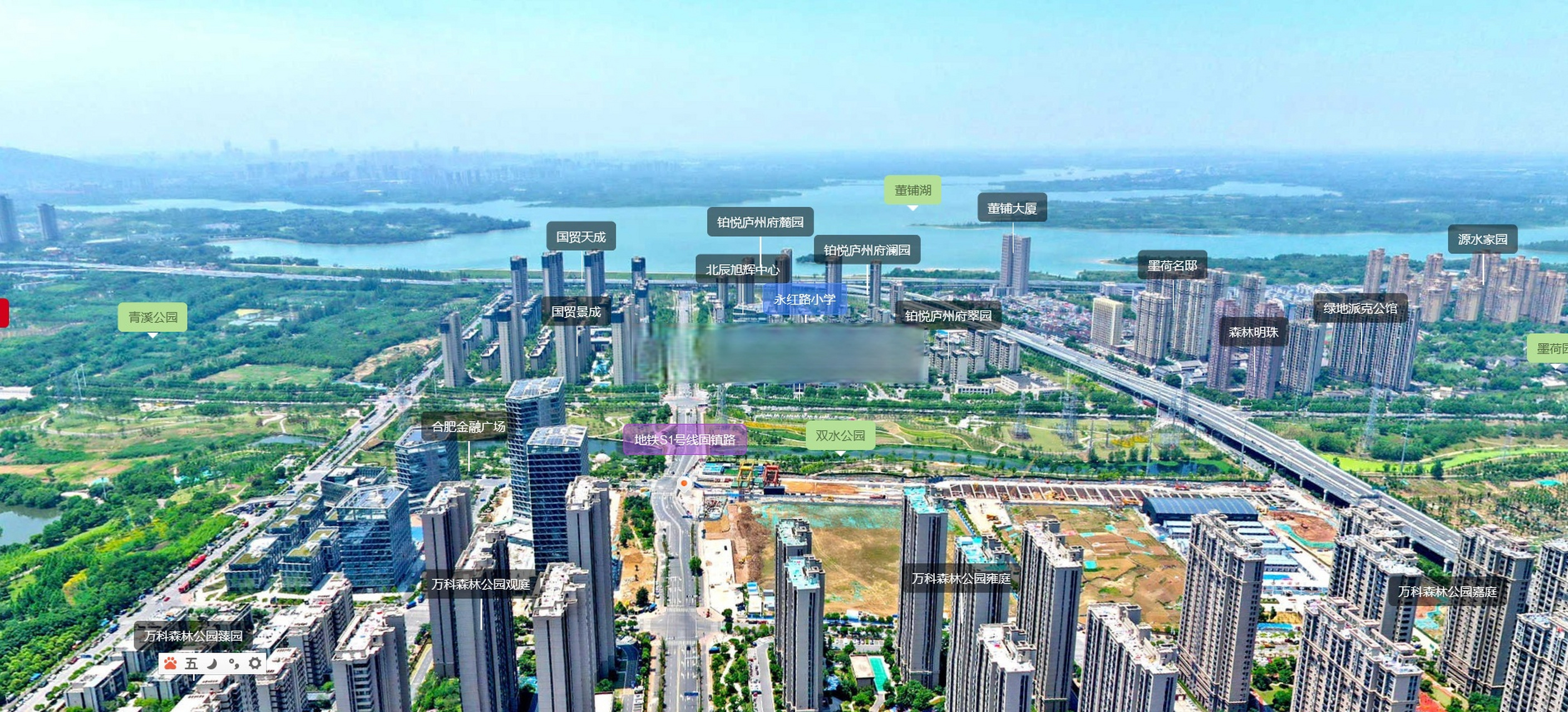 庐阳区四里河万科森林公园全景图上线:  万科森林公园包括旭庭,睿庭