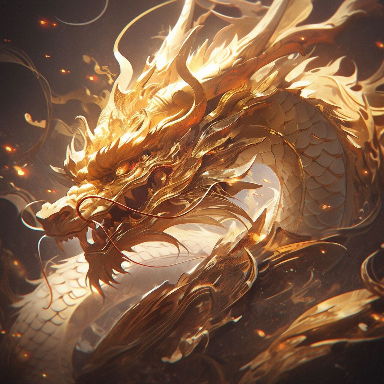 中国金龙 - 又作五爪金龙,拥有高贵无比的气势,相传五爪金龙本是一条