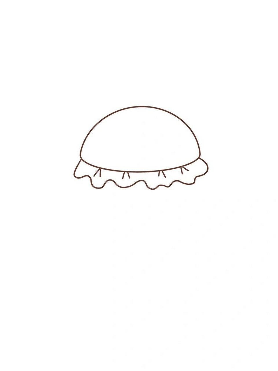 可爱的汉堡简笔画92