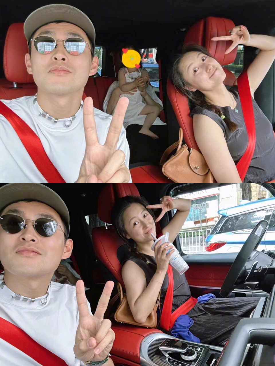 王彦霖发的和艾佳妮每一张合照都生活感满满,甚至标题都是"95".