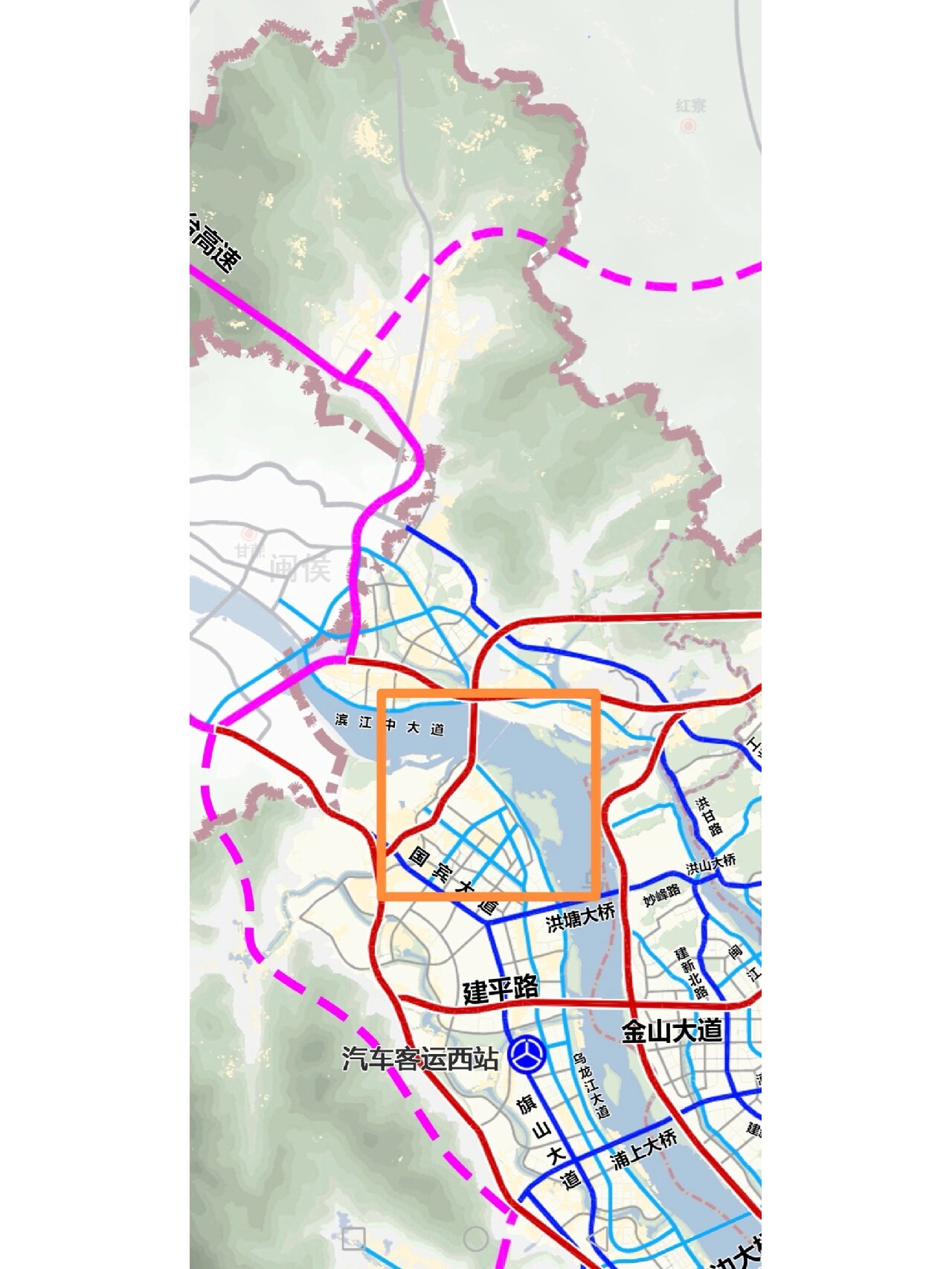 闽侯上街村规划图图片