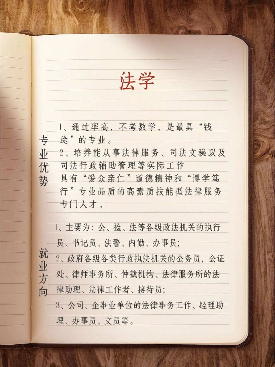 法学专业优势及就业前景