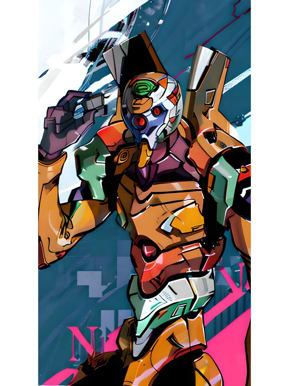 eva 00 零号机 杂志风格 壁纸 020202020202020202