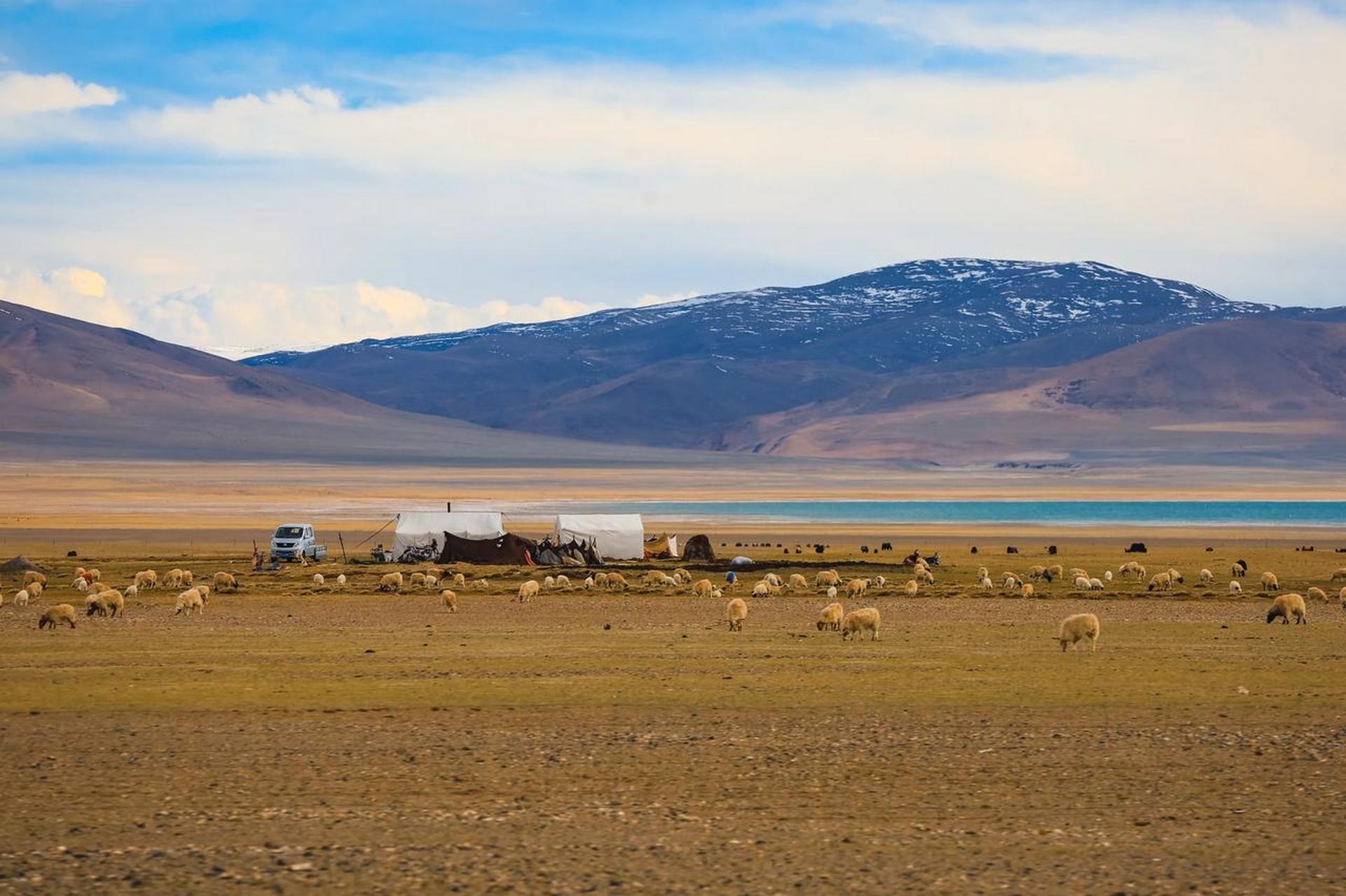 那曲到班戈县的沿途湖泊众多!