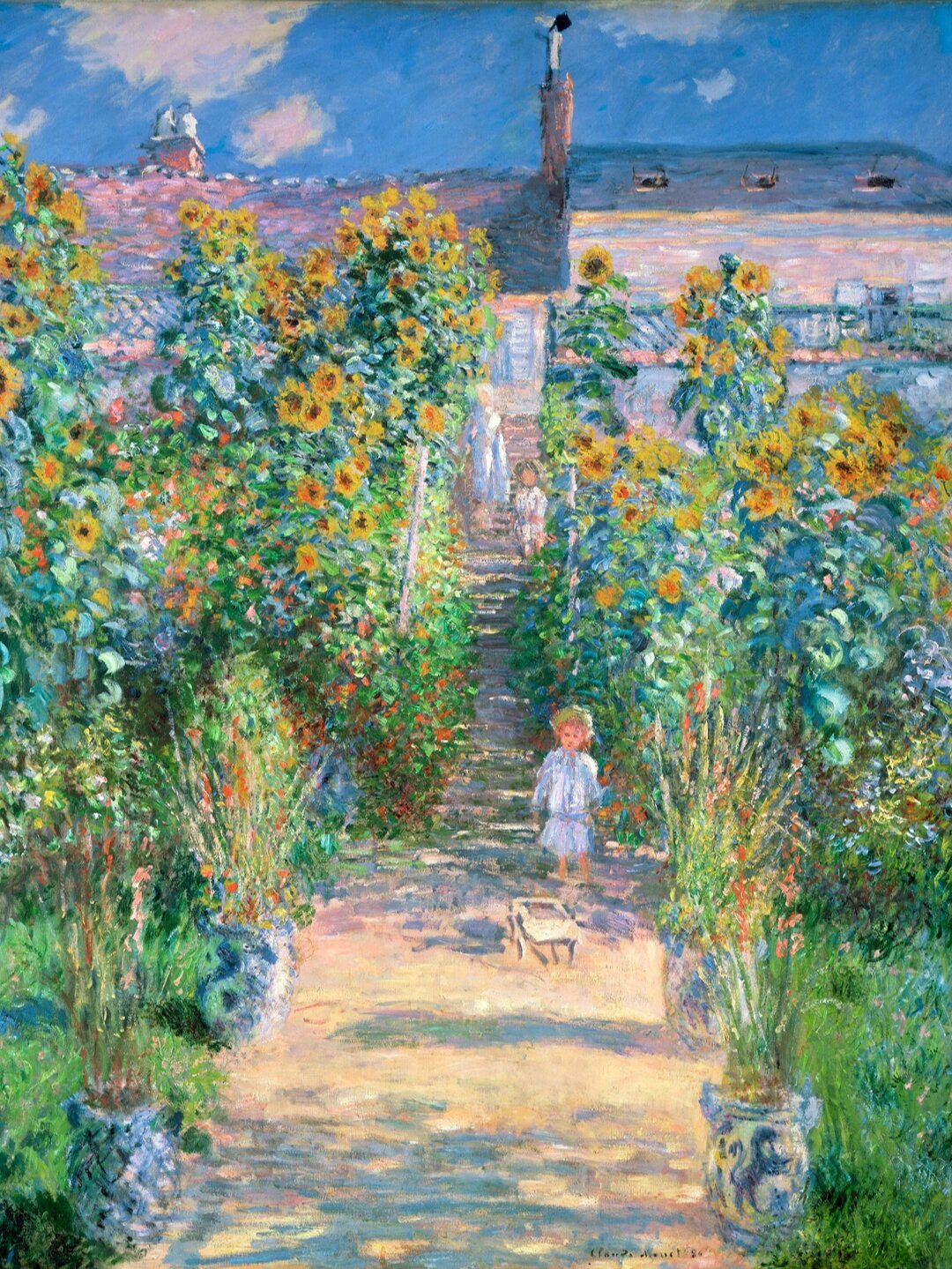 莫奈《维特伊的花园》作品欣赏