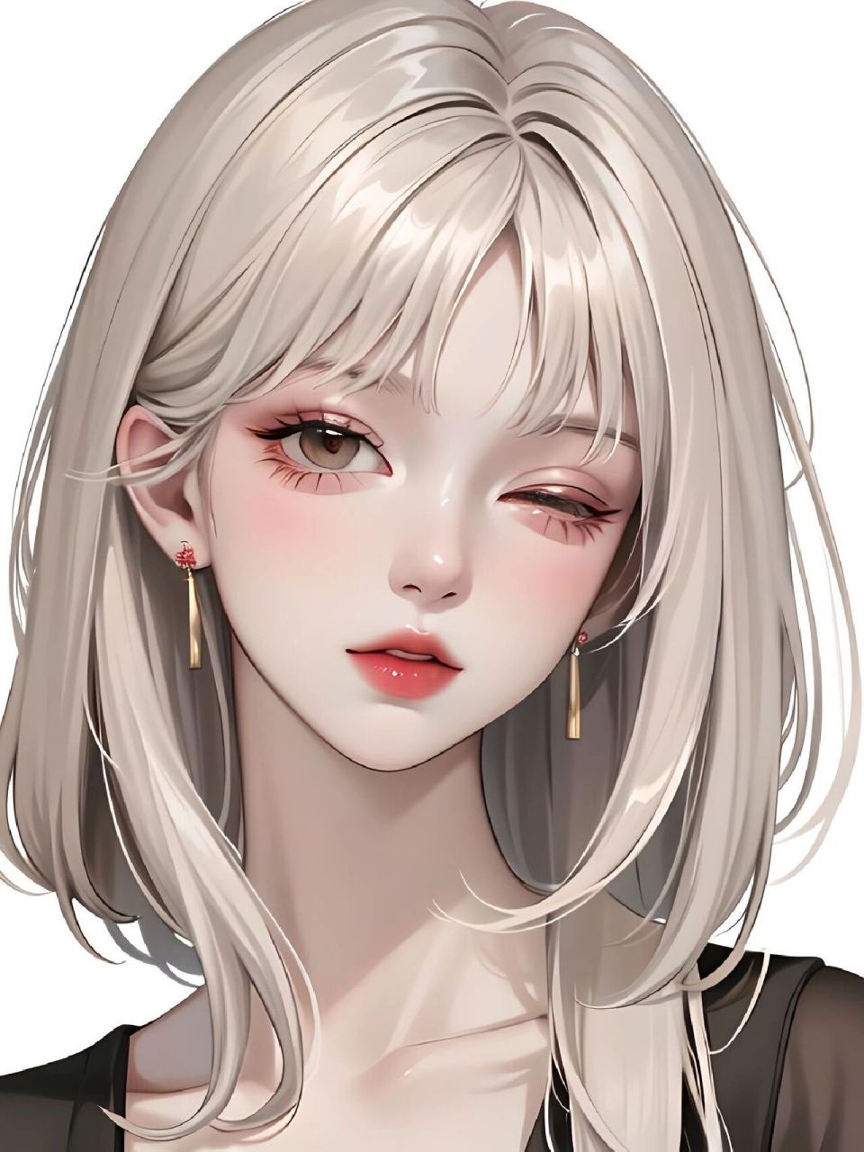 灰发小姐姐头像来咯 刚刚粉丝宝宝要的头像,热乎乎的送上还想要什么