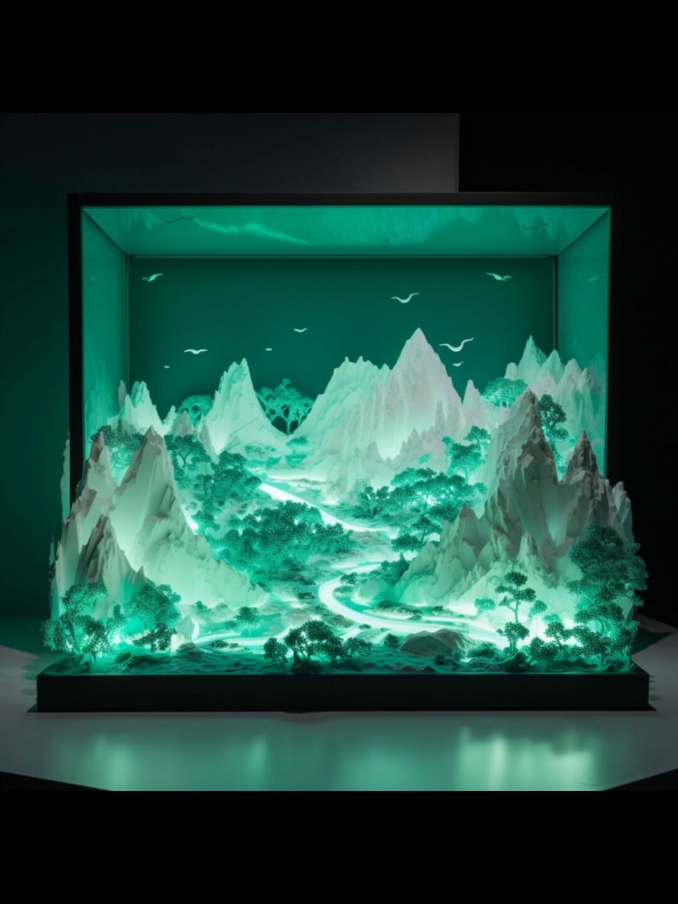 把山水装在博物馆 #艺术装置# #视觉艺术# #艺术雕塑# #设计# #画着画