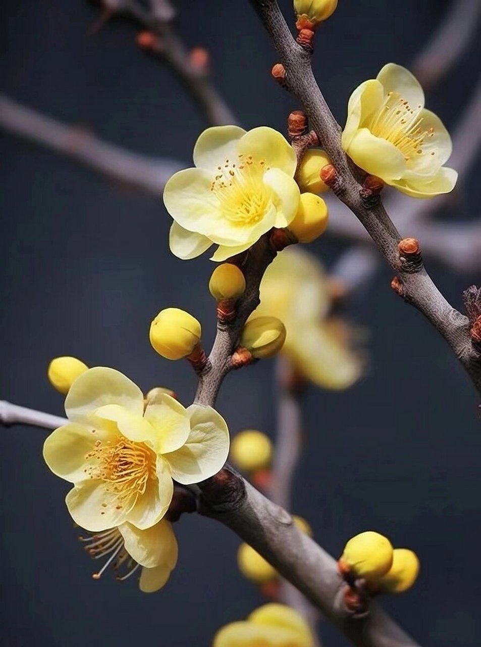 植物百科|腊梅 "不随梅竞白,迎腊吐芬芳" 【形态特征】02腊梅是一种